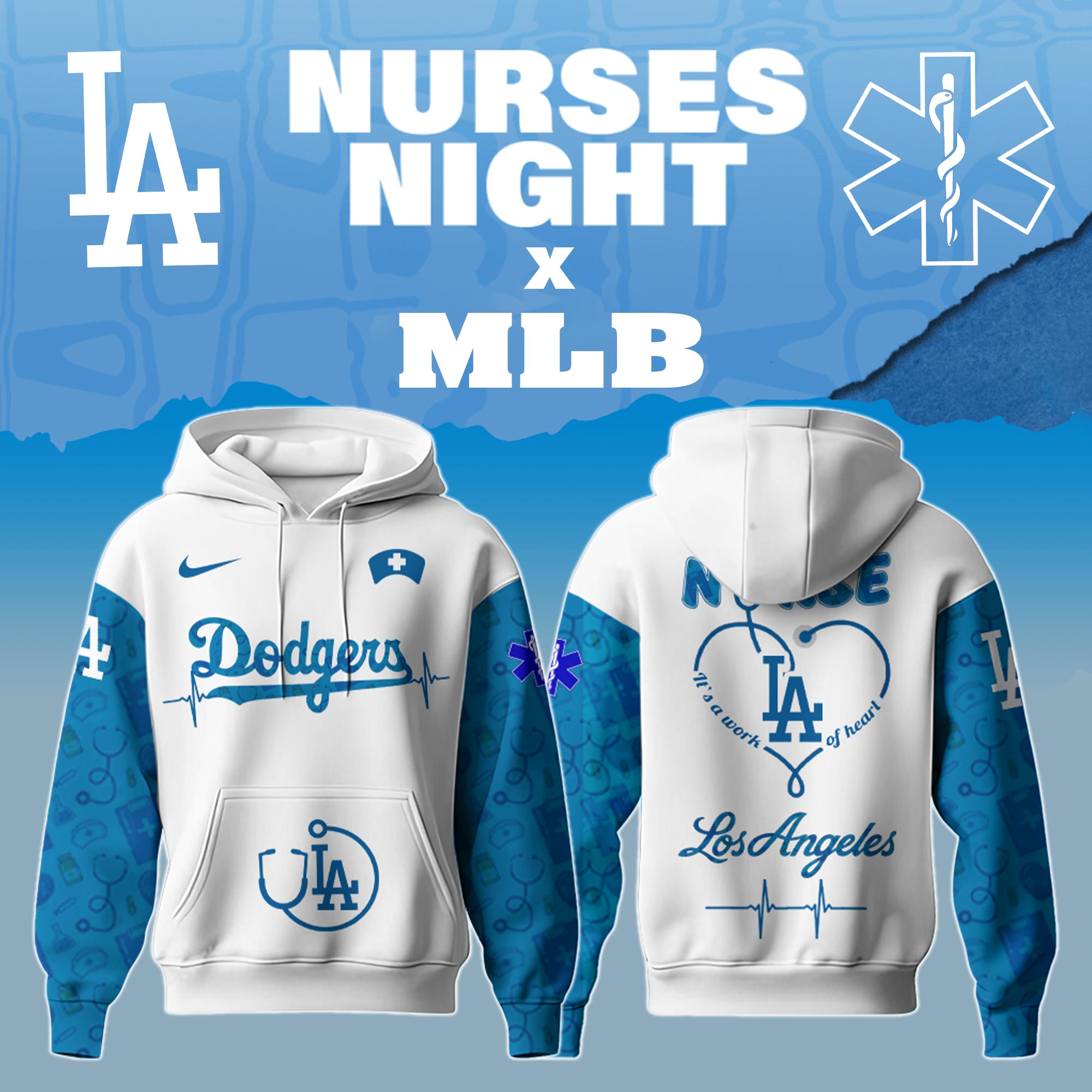 hoodie nurse mlb la