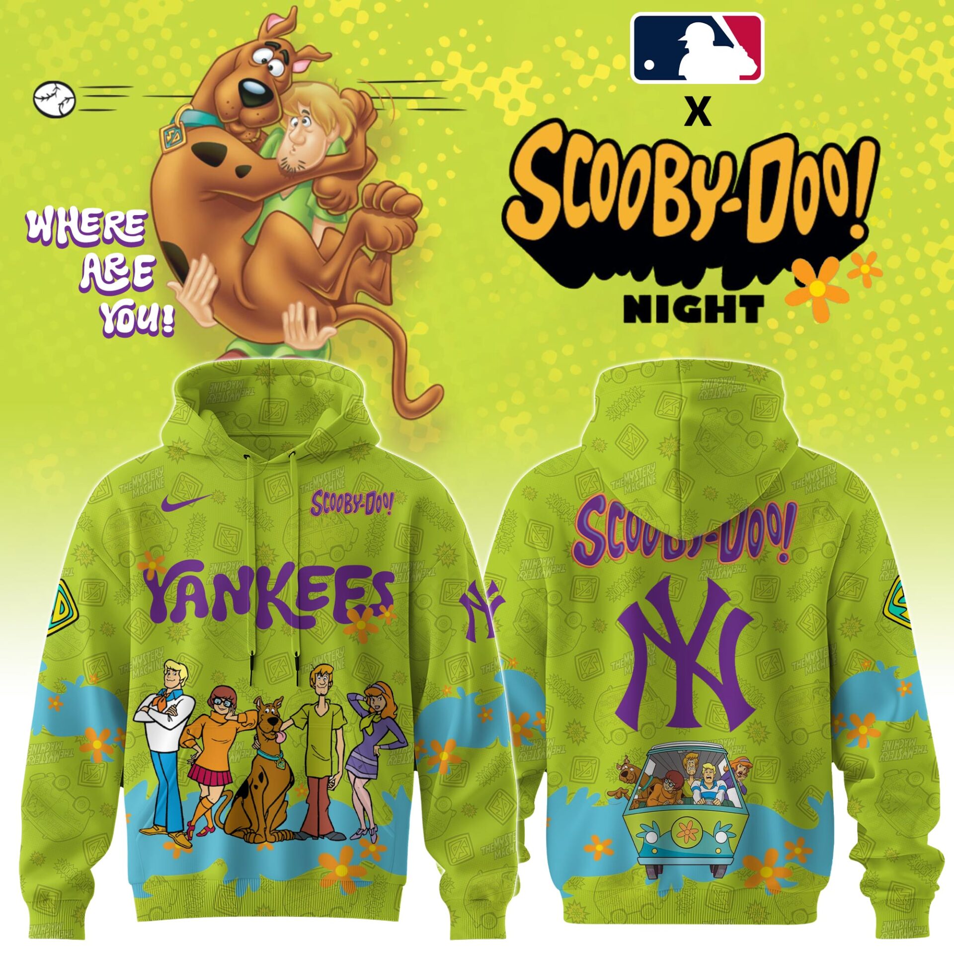 hoodie scooby doo yankees