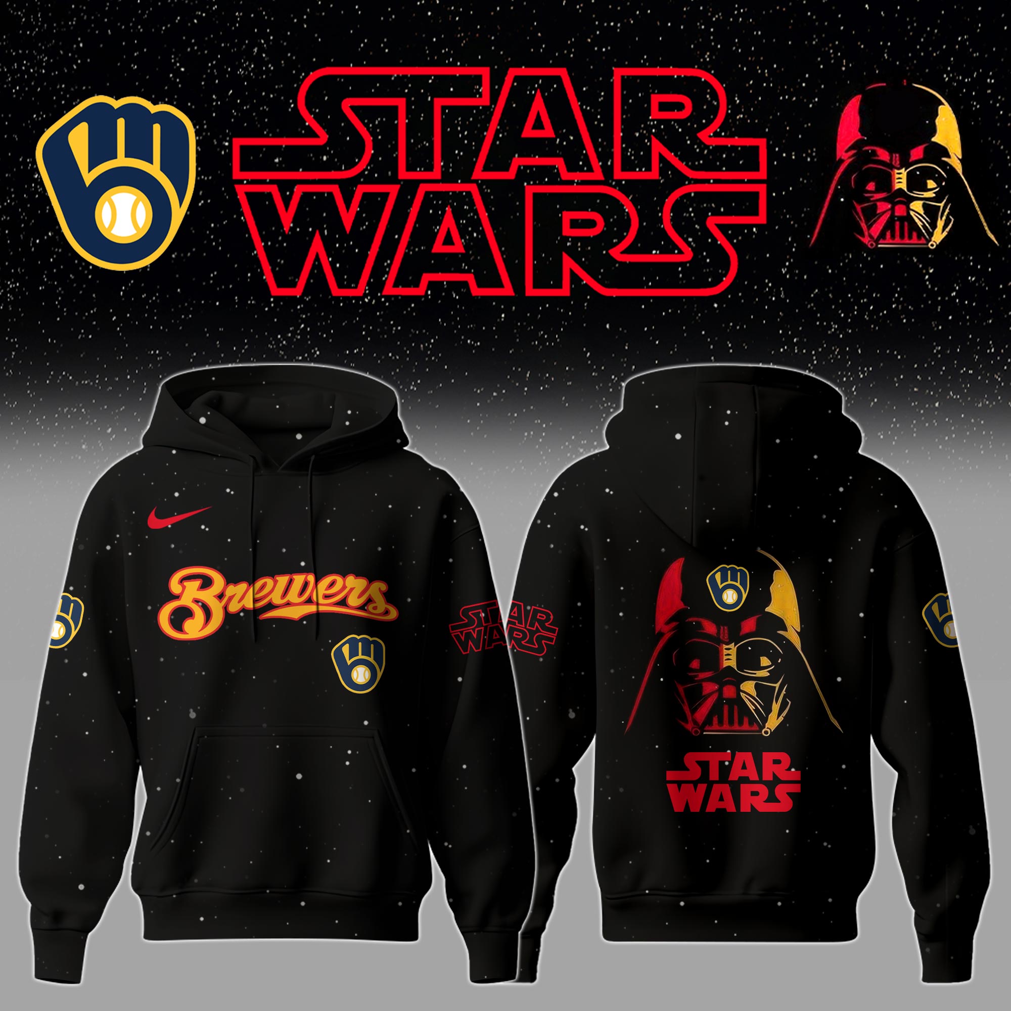hoodie star war brewers