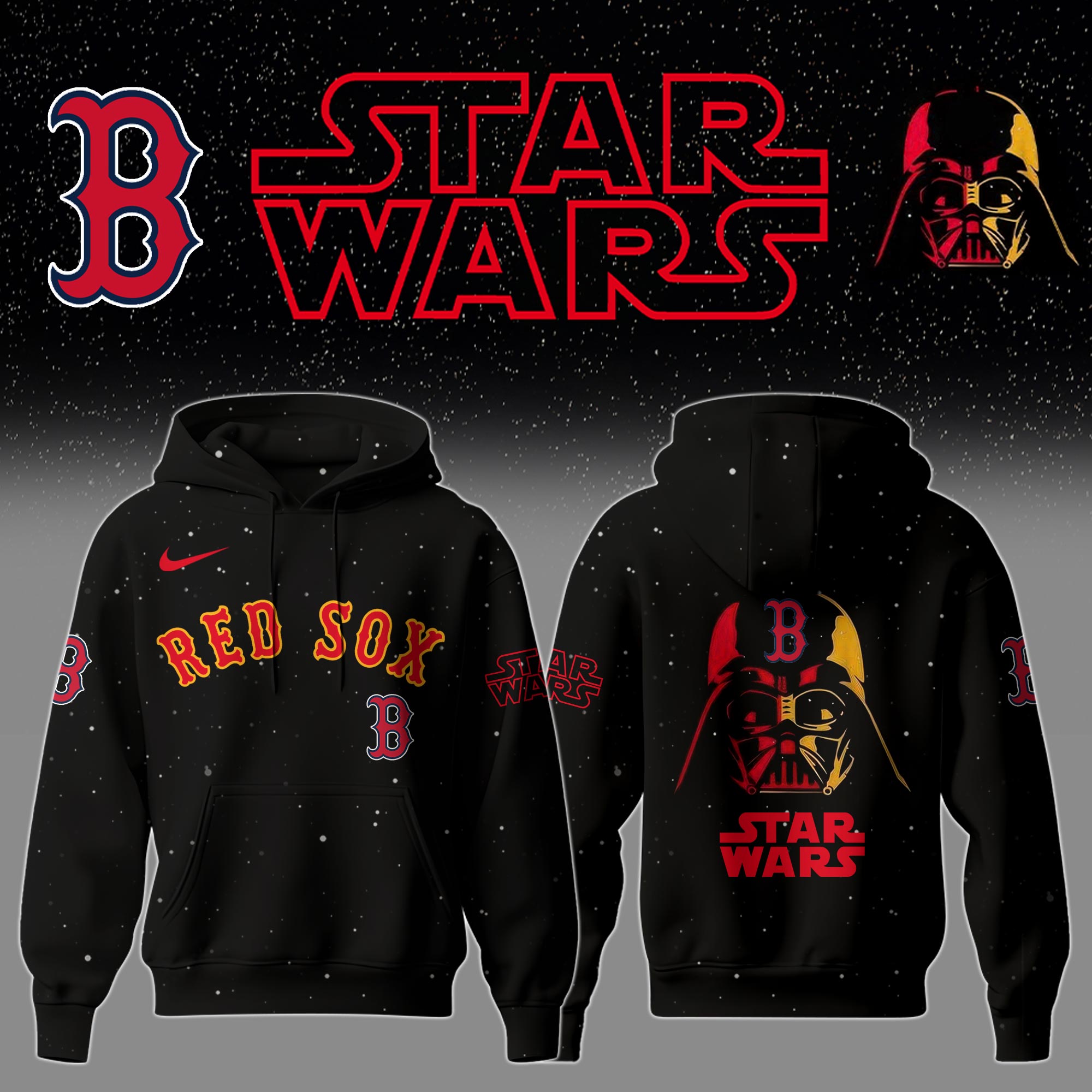 hoodie star war red sox