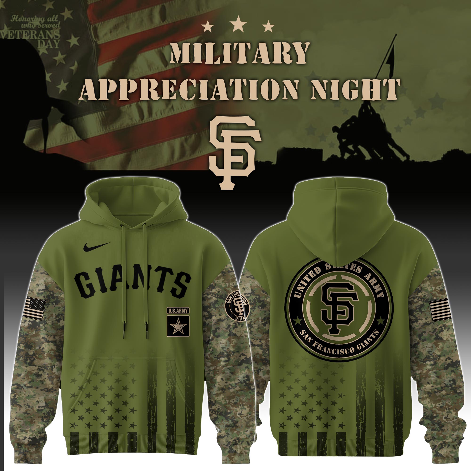 hoodie veteran mlb giants