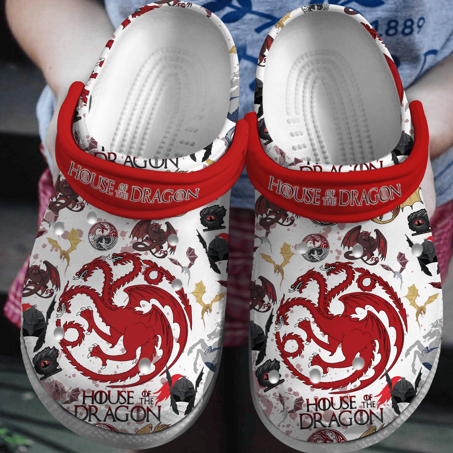 house of the dragon tv series red dragon clogs for kids 26 adults xclma