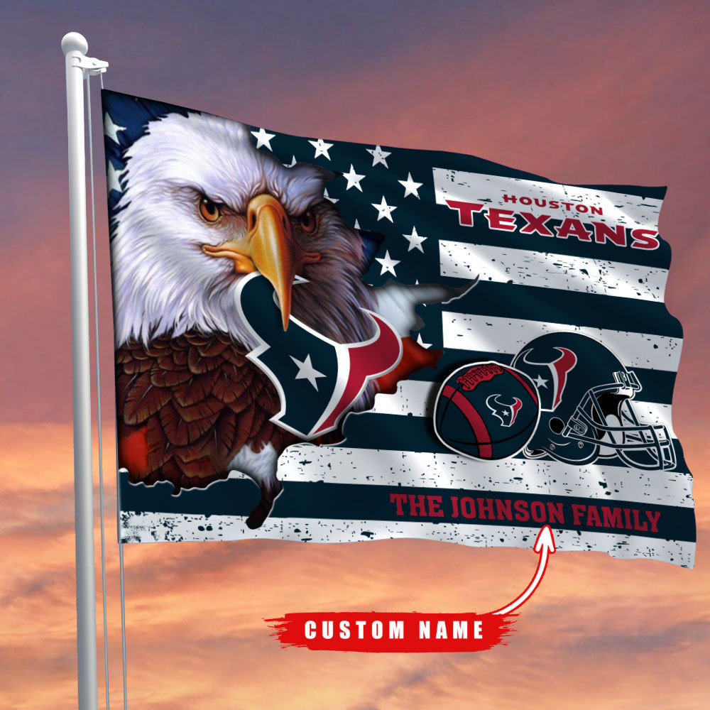 houston texans flag custom name gfdag