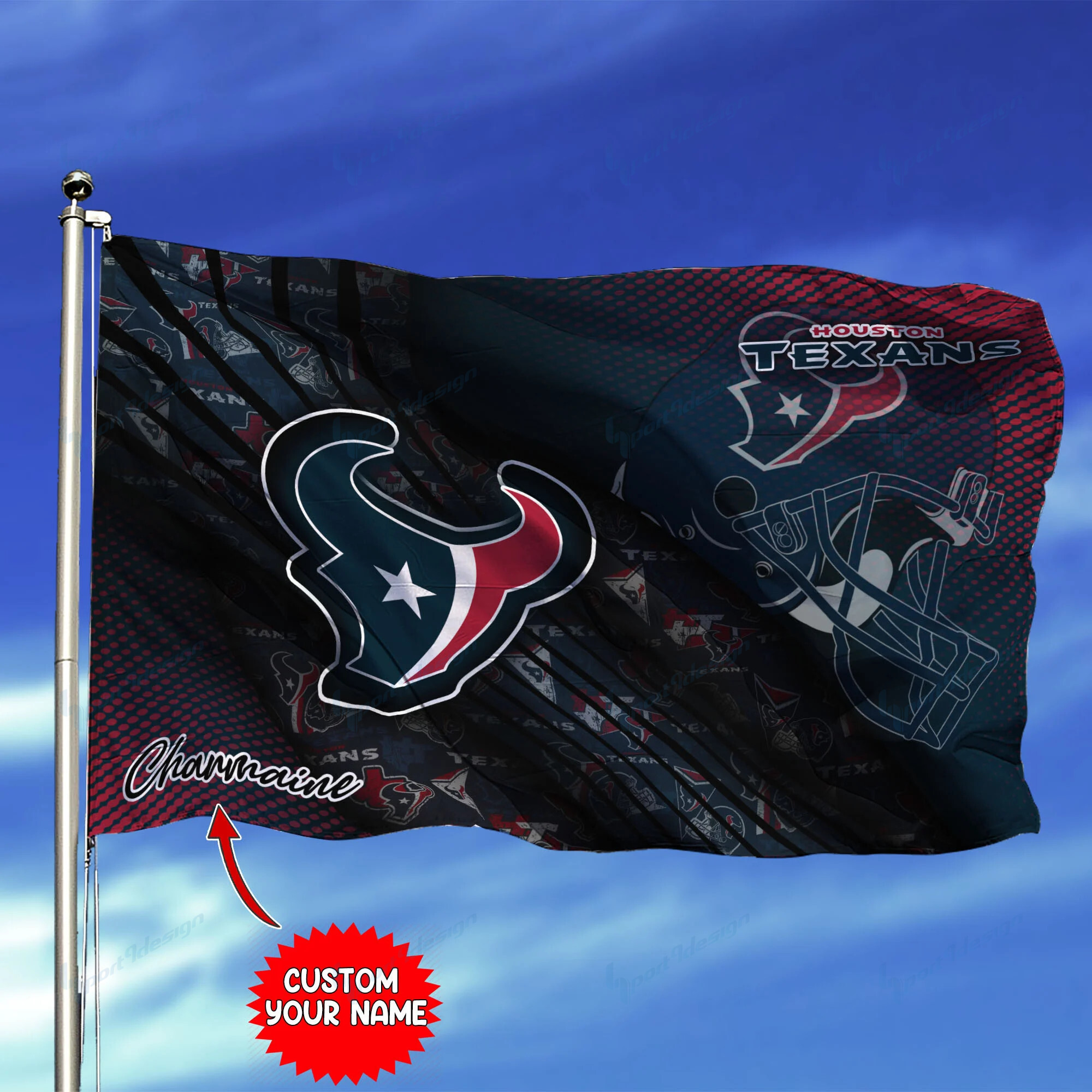houston texans personalized flag 218 3sdgj