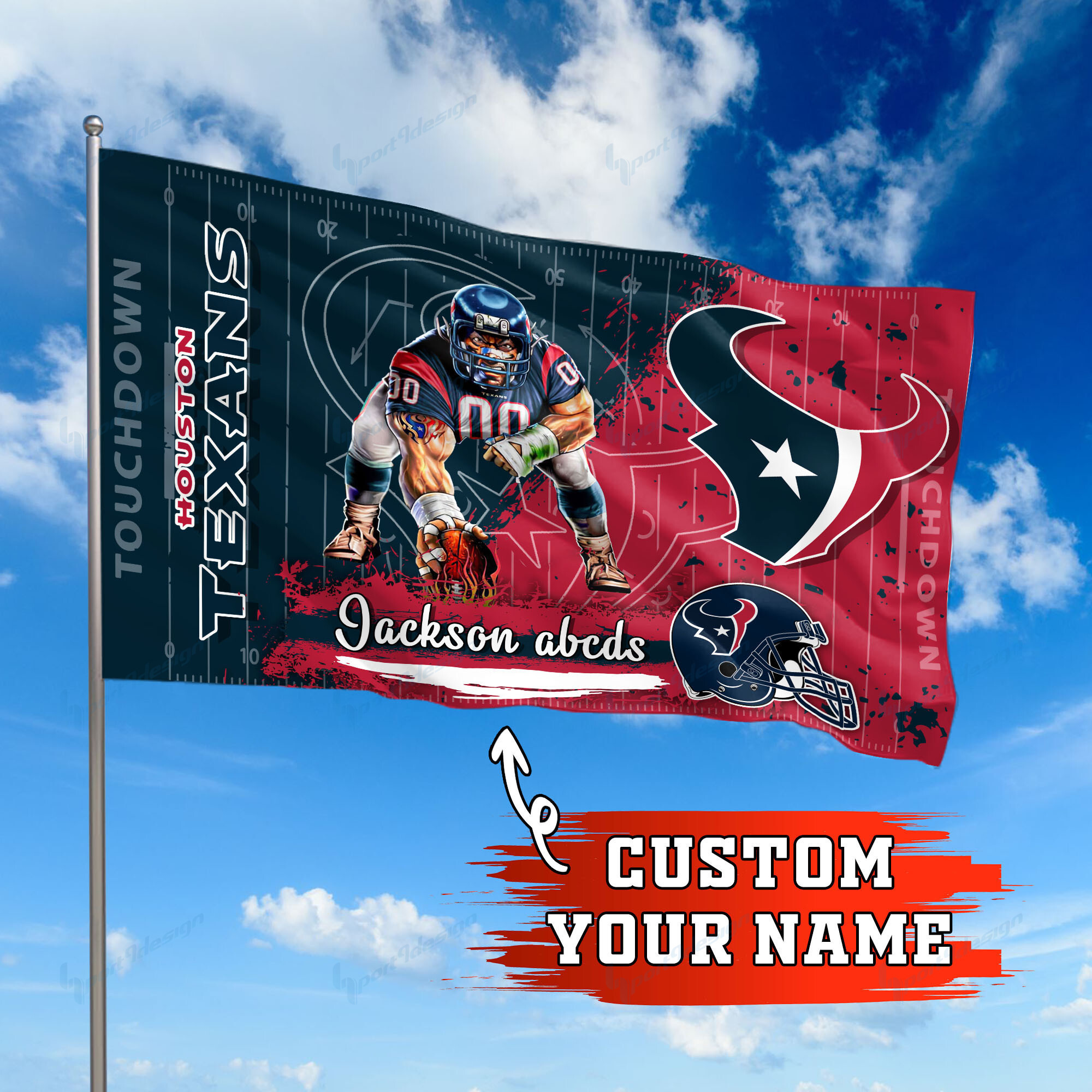 houston texans personalized flag 249 eqimo