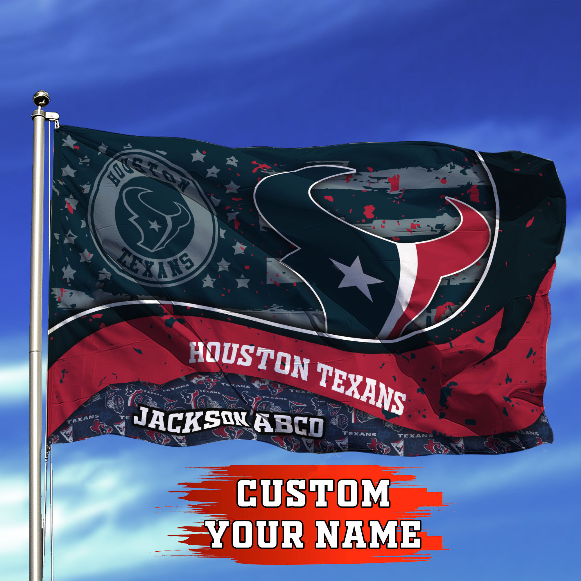 houston texans personalized flag 317 aikmp