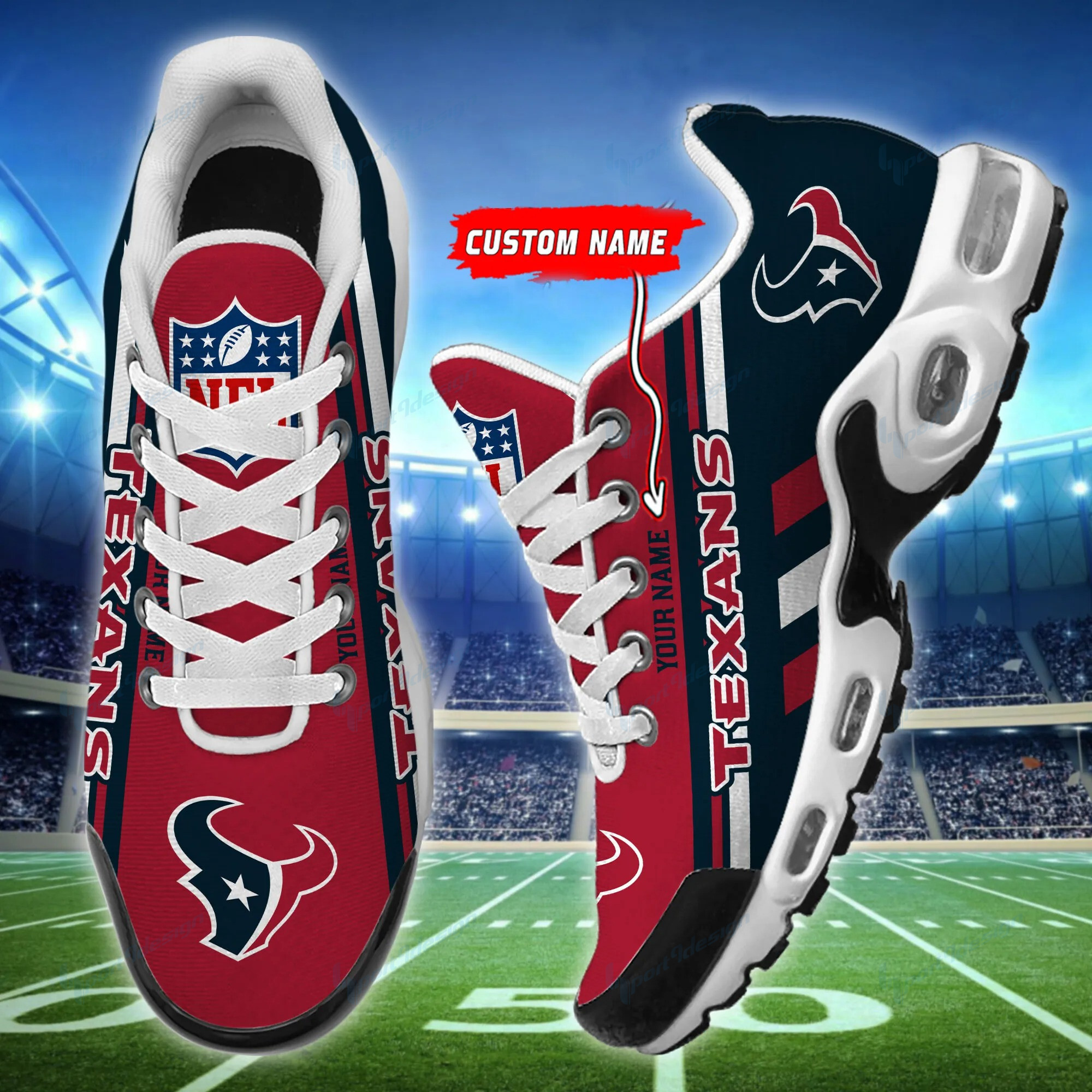 houston texans personalized plus t n youth sneakers bg60 wqsdz