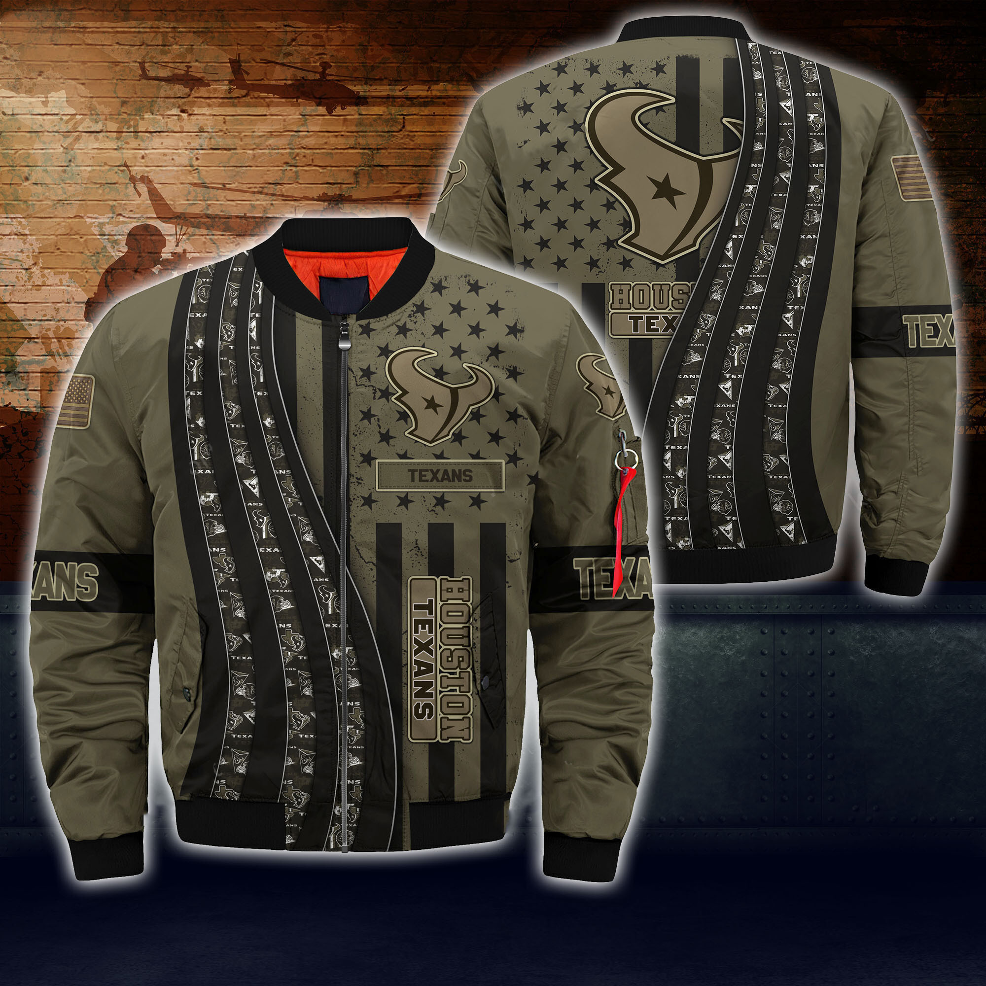 houston texans thick bomber jacket cs82 yoisz