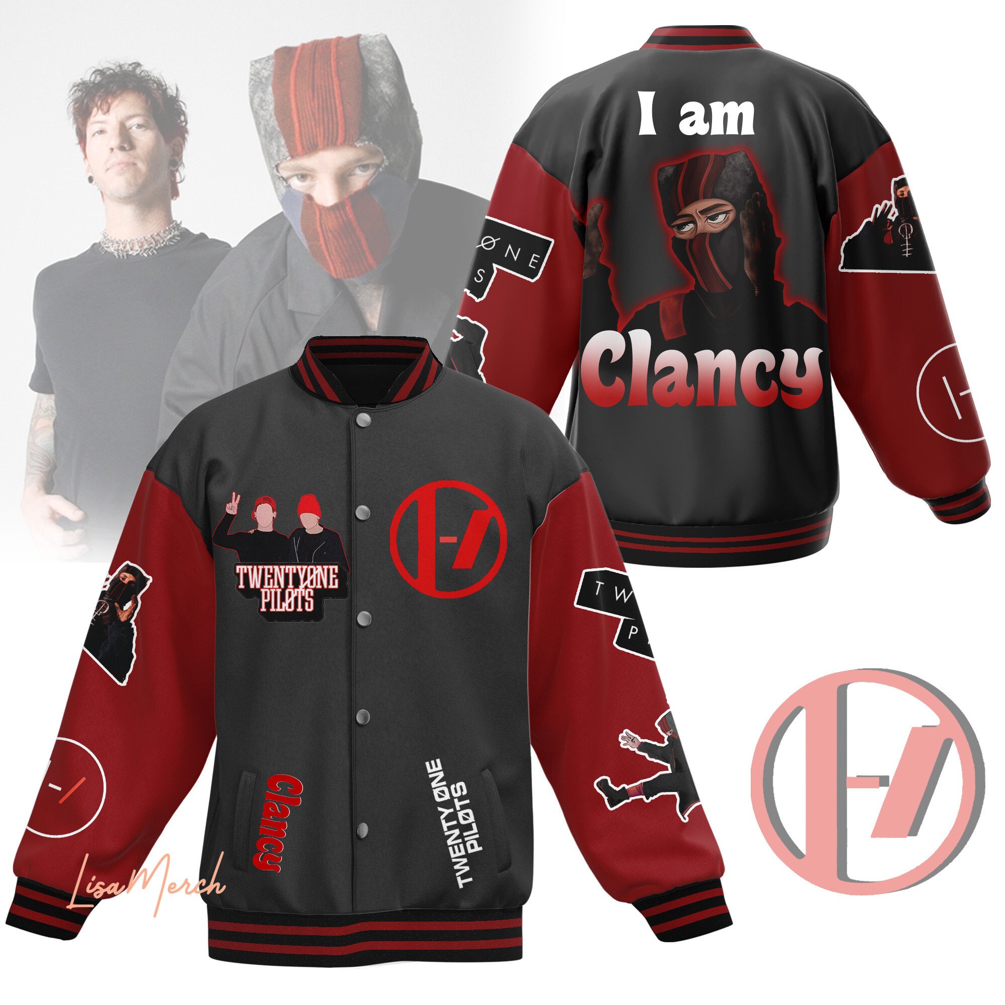 i am clancy twenty one pilots new baseball jacket gzaw2