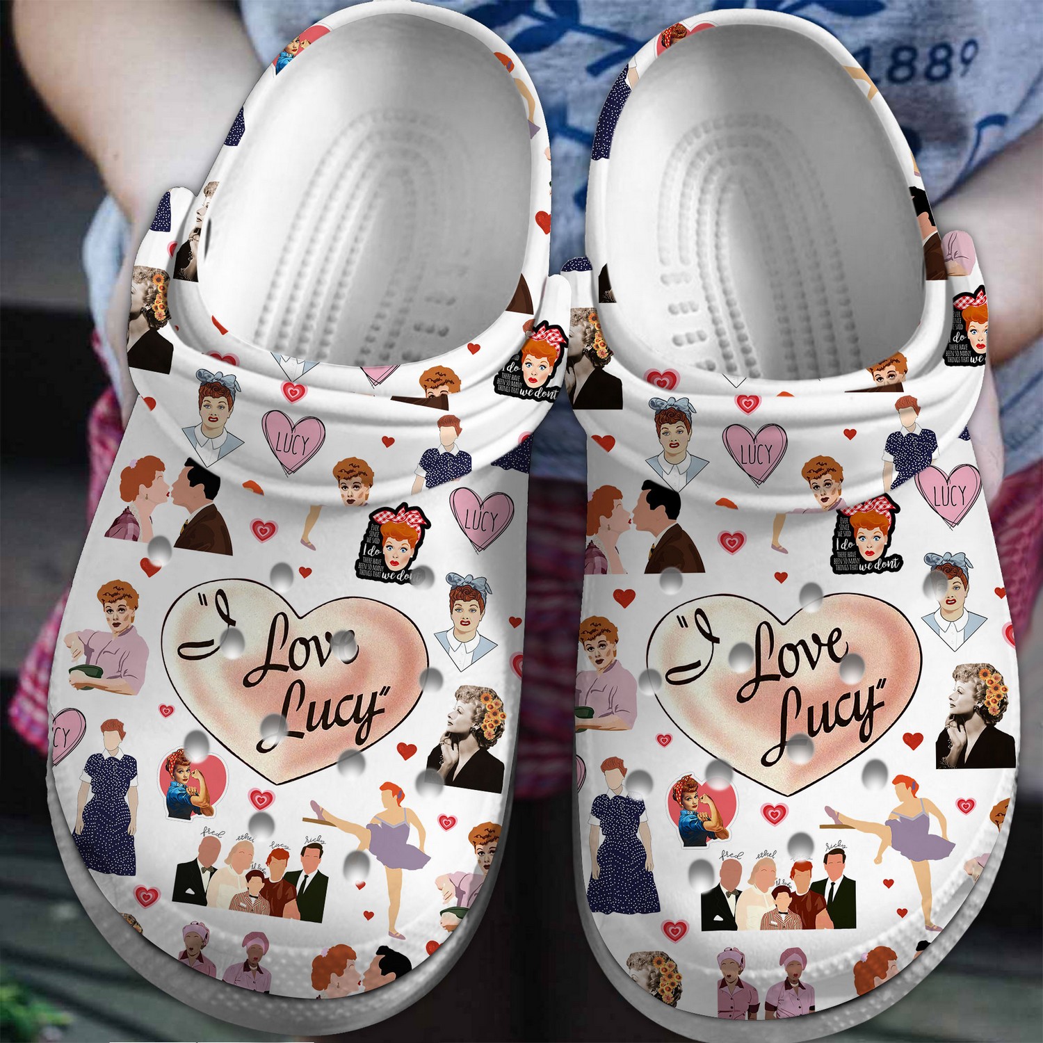i love lucy tv series clogs for kids and adults wtyvf