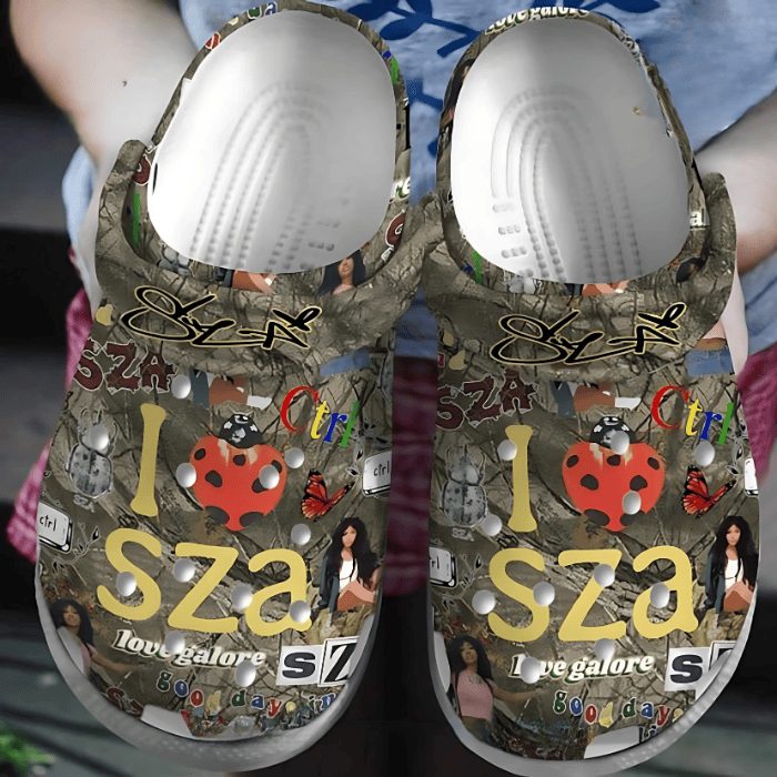 i love sza unique design music artist clogs fast shipping worldwide nhguc