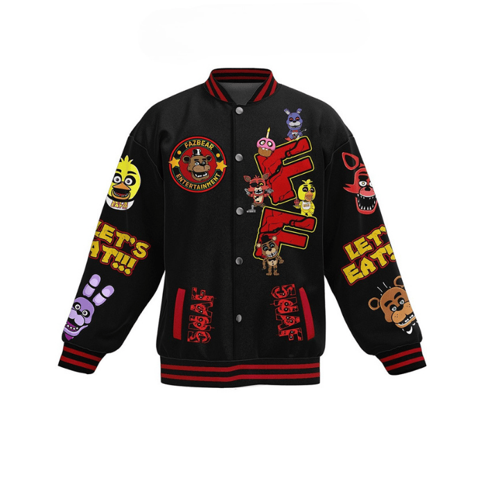 i survived five nights at freddys horror halloween baseball jacket nvrtm