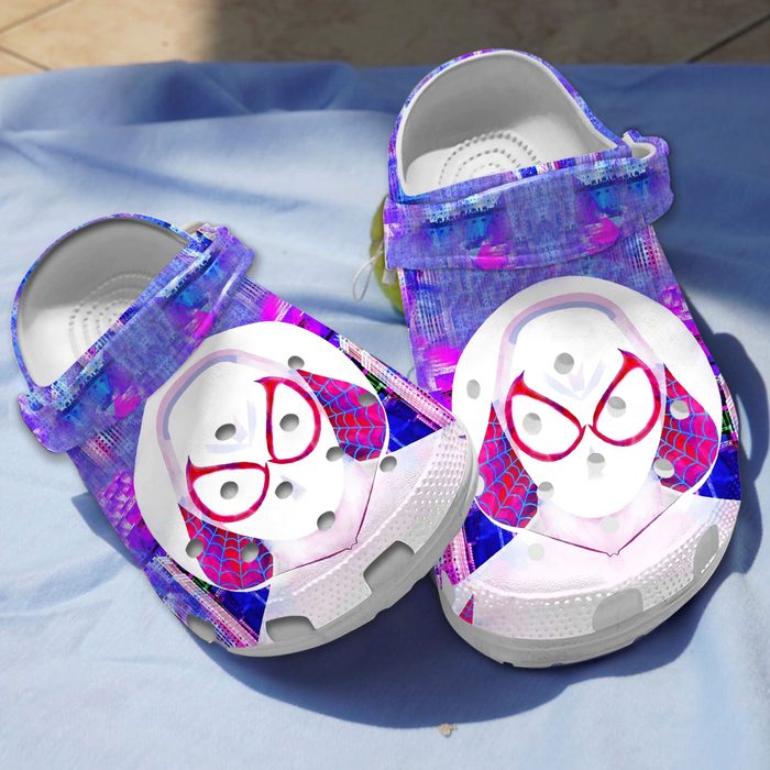 iconic design ghost spider gwen stacy clogs for men and women xjm5h