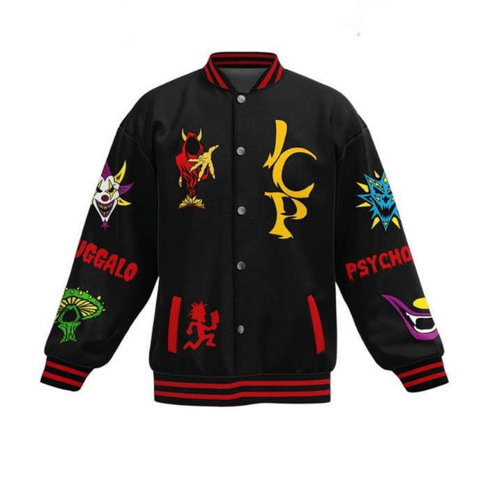 im isane like a clown posse cool baseball jacket 41gif