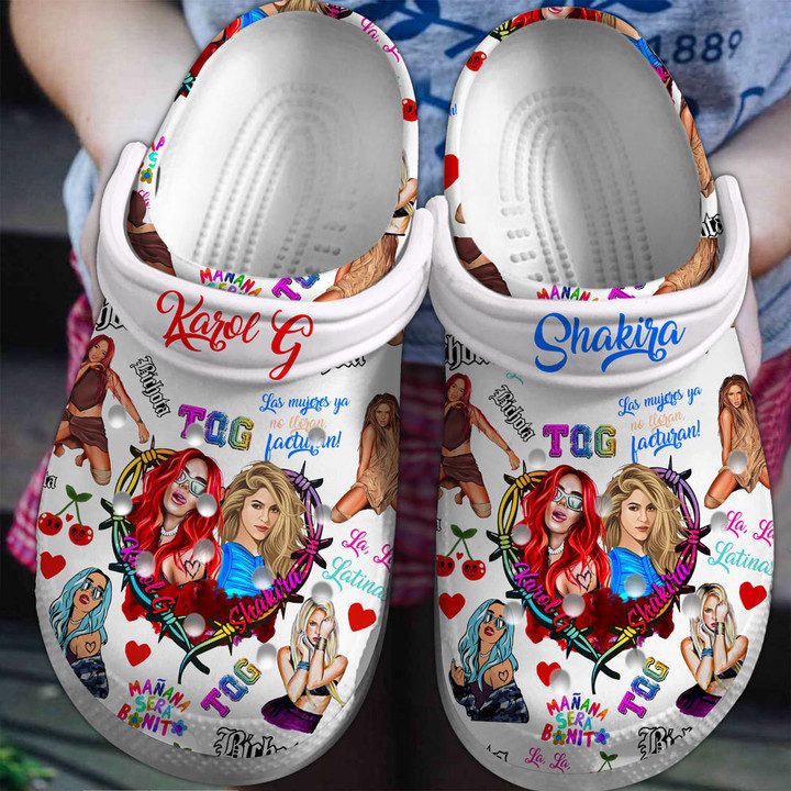 impressive design singers karol g and shakira crocs iybpe