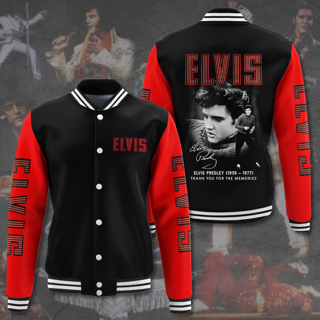 in the honor of king of rock elvis presley baseball jacket srrr9