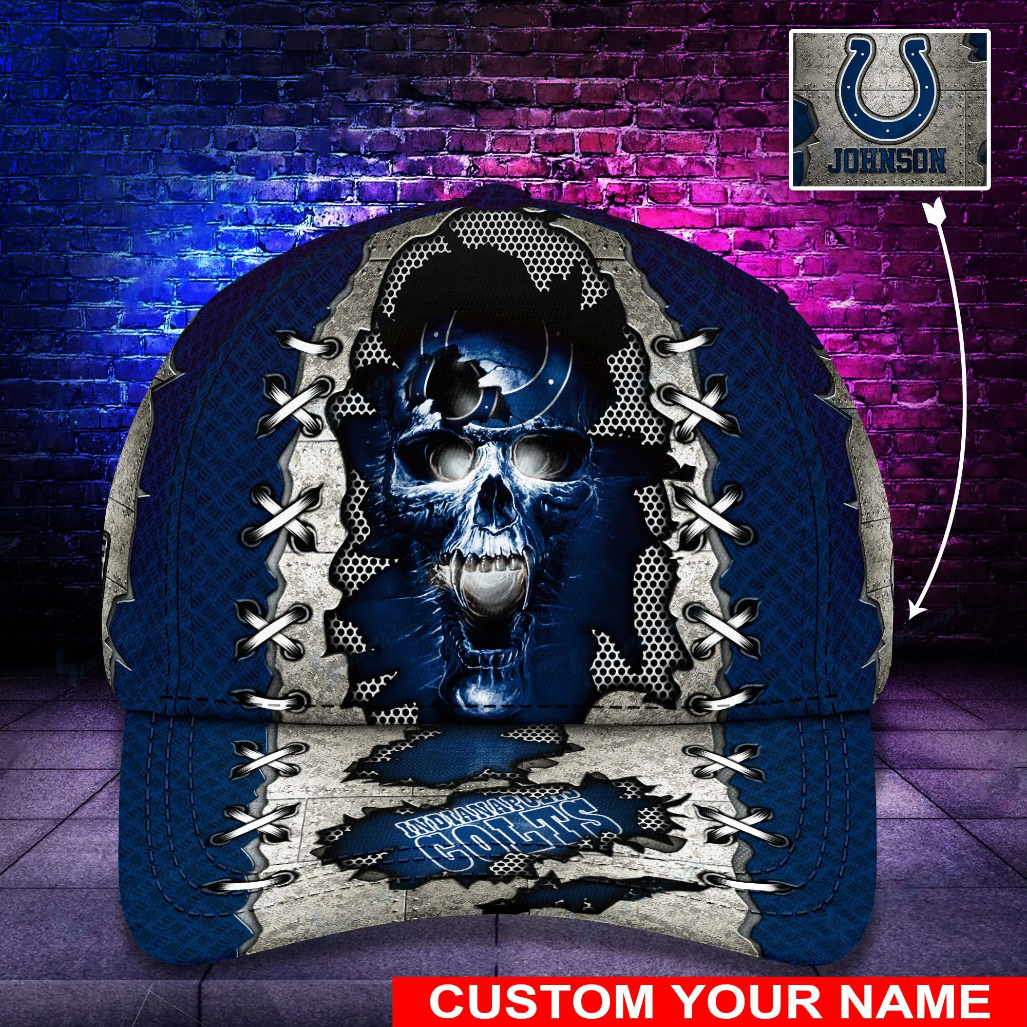 indianapolis colts personalized classic cap bg488 urohi