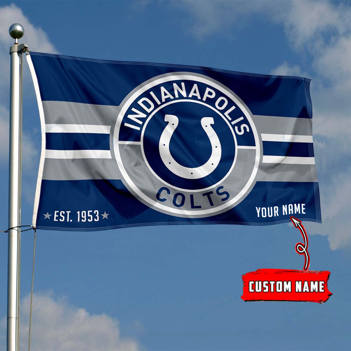 indianapolis colts personalized flag 180 u5aut