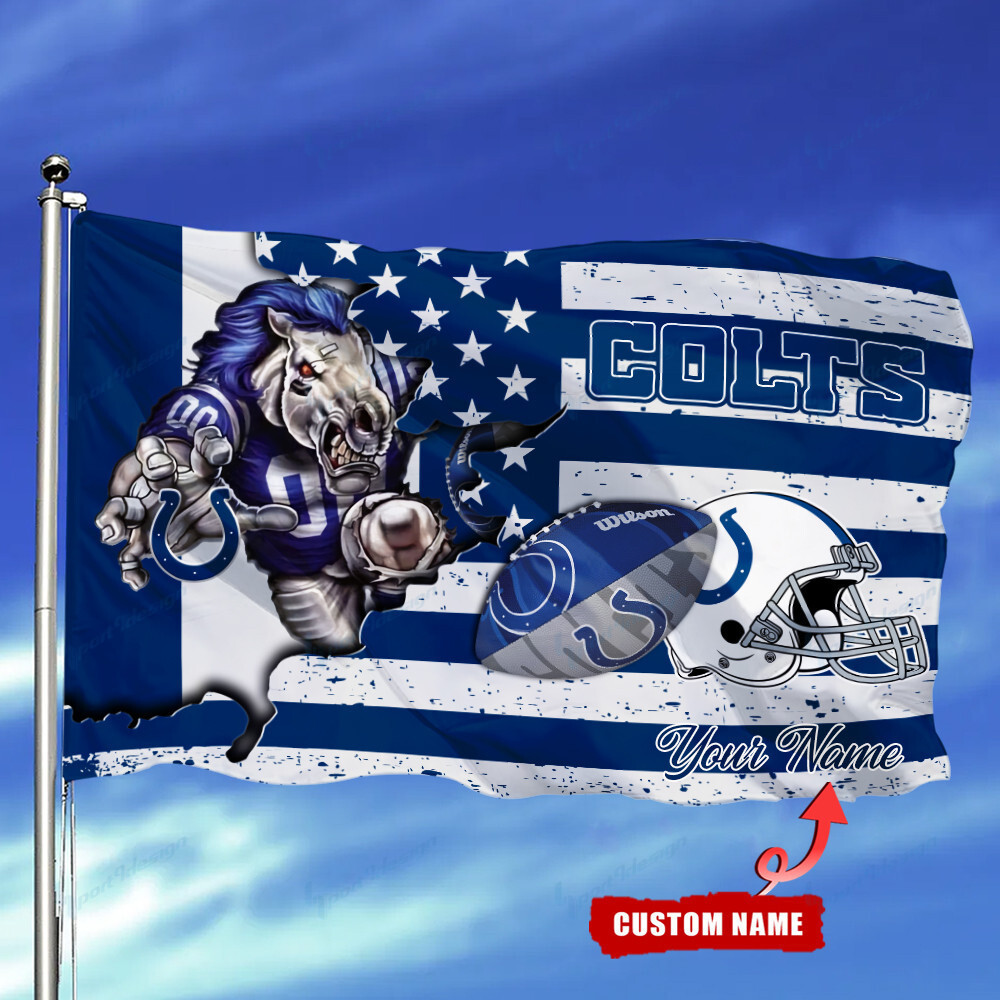 indianapolis colts personalized flag 98 ynwzb