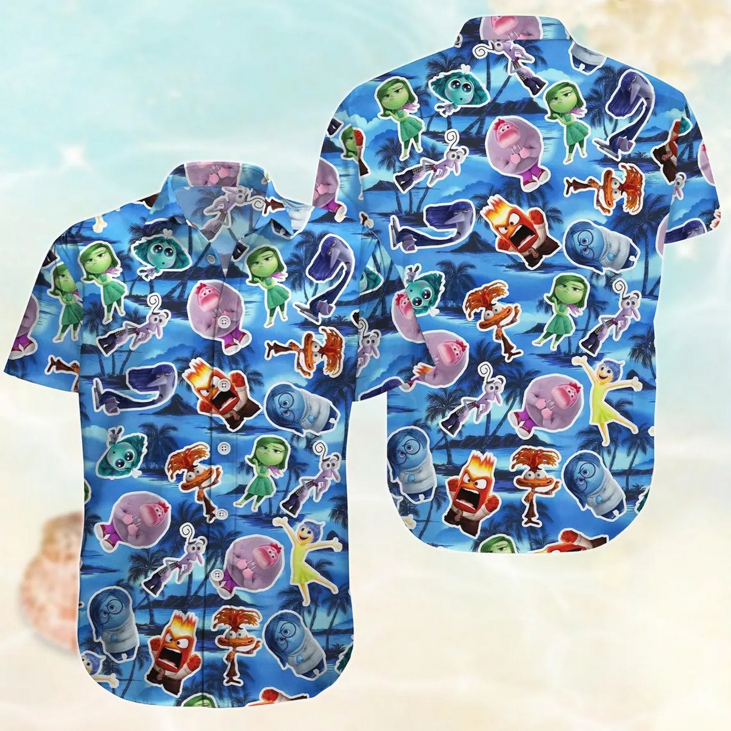 inside out pattern disney emotions hawaiian shirt 2us9d