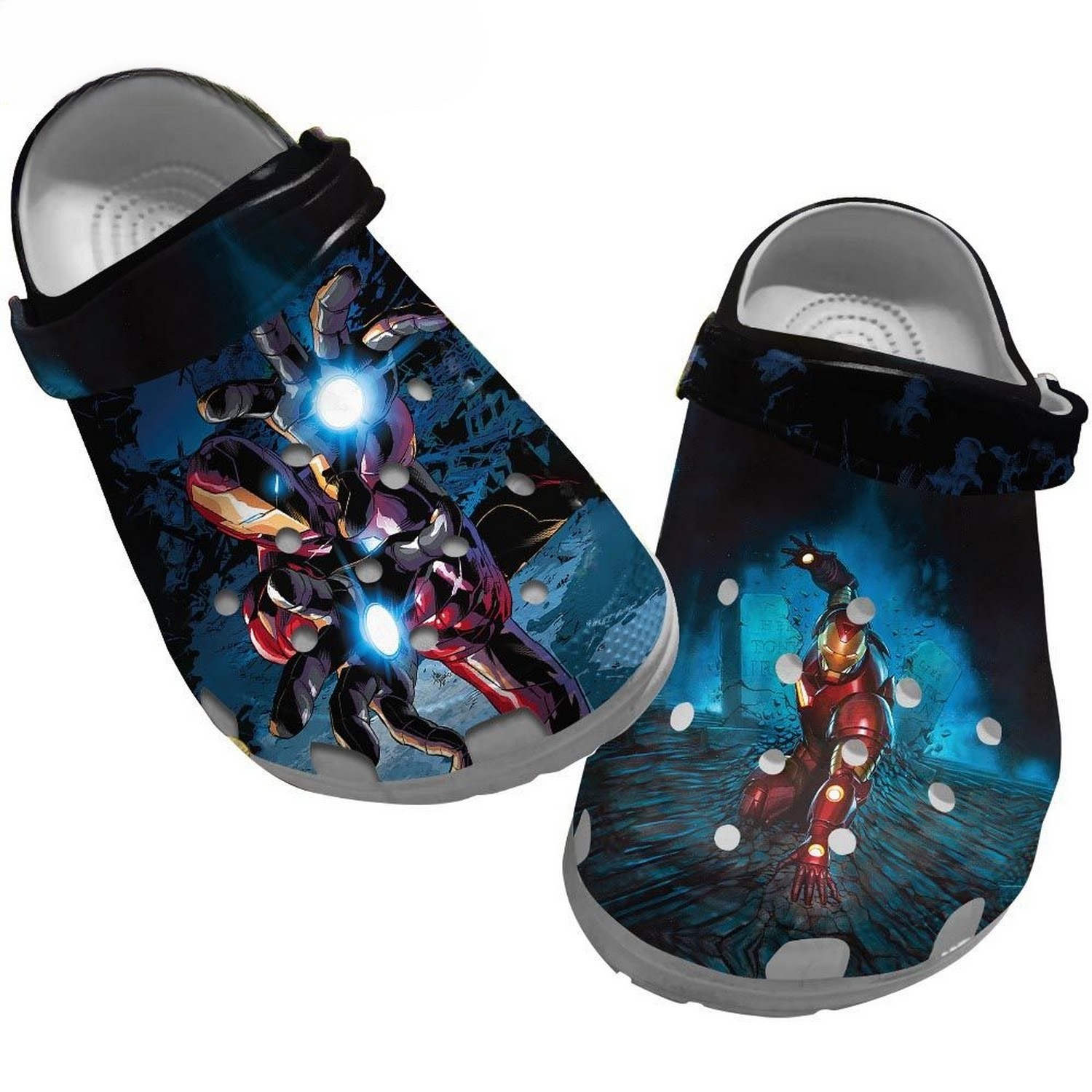 iron man 3 cartoon 3d clogs for kids and adults iwxyy