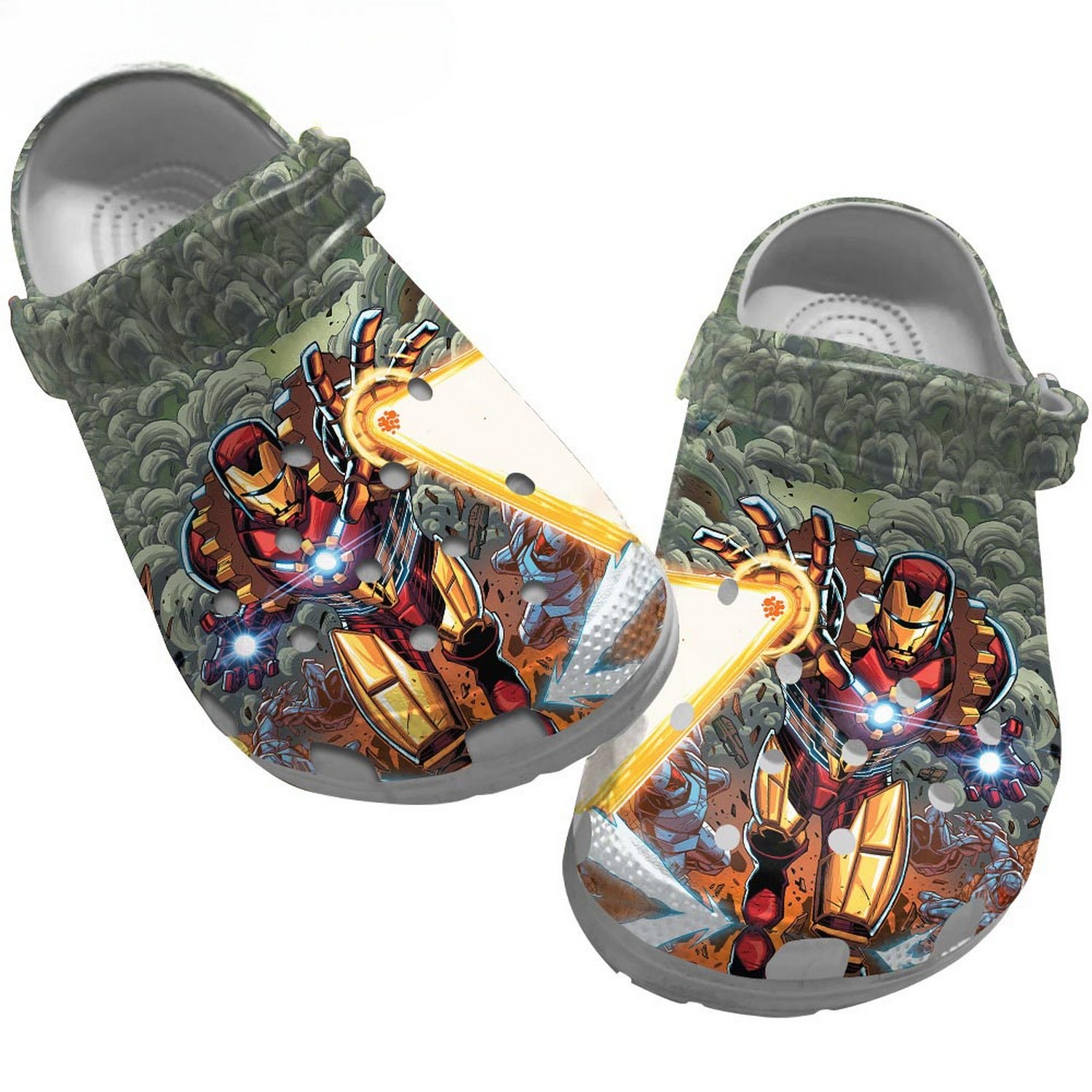 iron man fighting clogs for kids 26 adults m3wfk