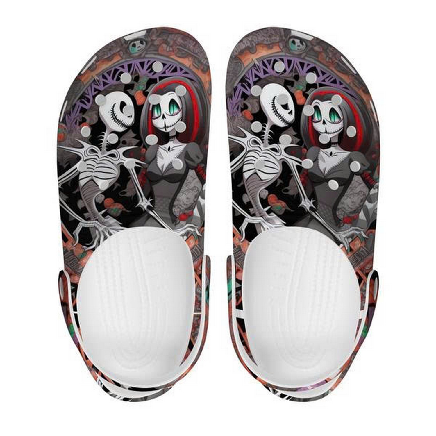 jack skellington and sally nightmare before christmas clogs for kids 26 adults gfoje