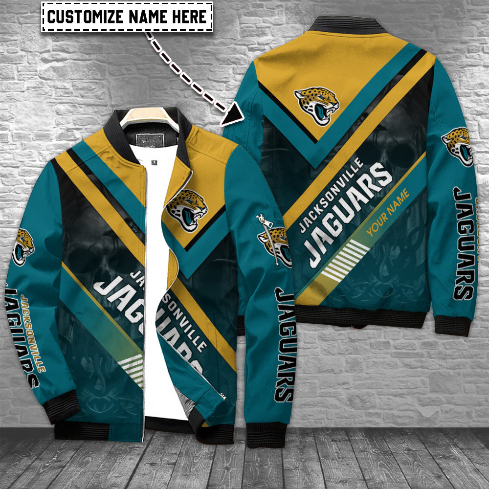 jacksonville jaguars personalized bomber jacket bg714 tgxpm