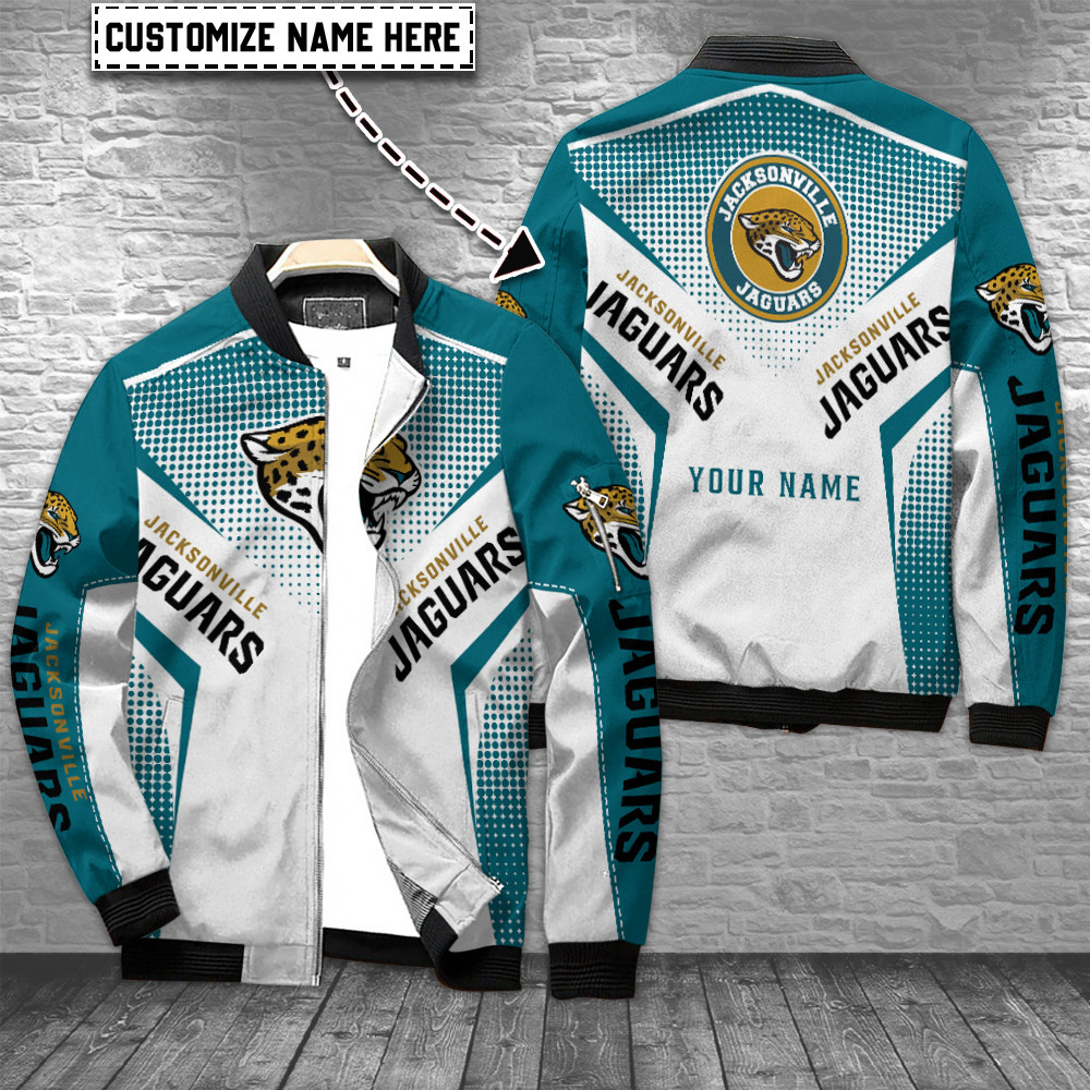 jacksonville jaguars personalized bomber jacket bg754 859hn