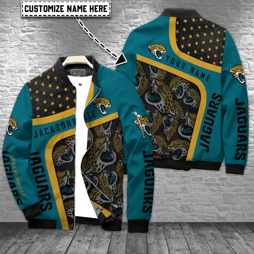jacksonville jaguars personalized bomber jacket bg778 w9obf