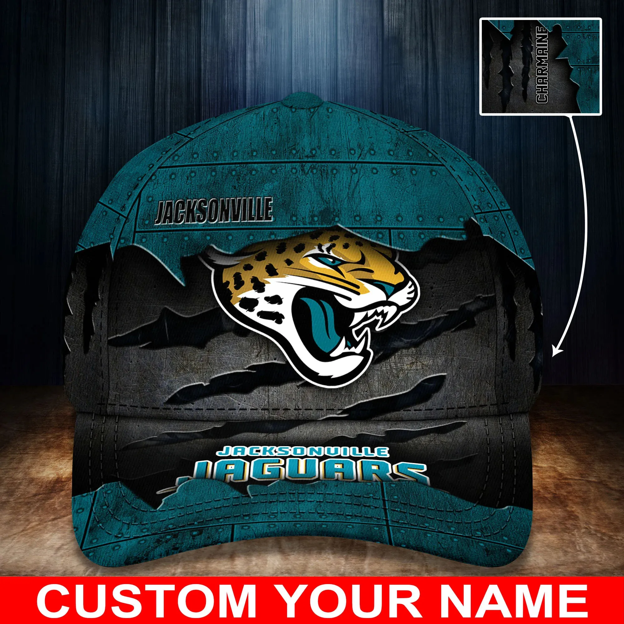 jacksonville jaguars personalized classic cap bg305 ec2as
