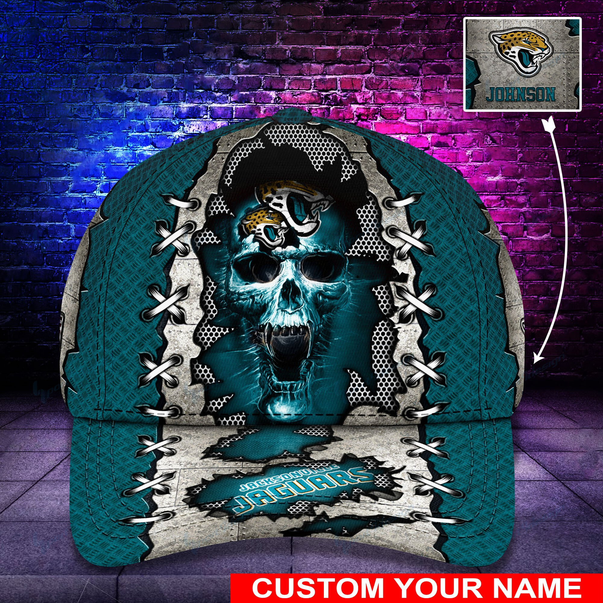 jacksonville jaguars personalized classic cap bg489 eft2t