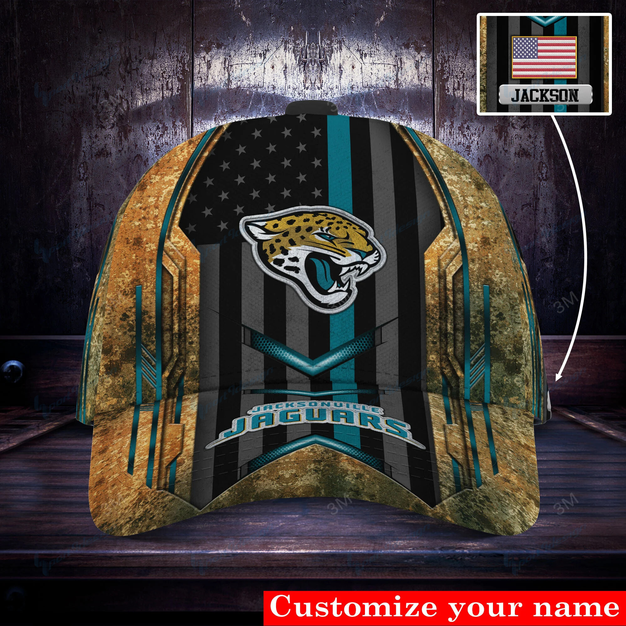 jacksonville jaguars personalized classic cap bg527 5o3jj