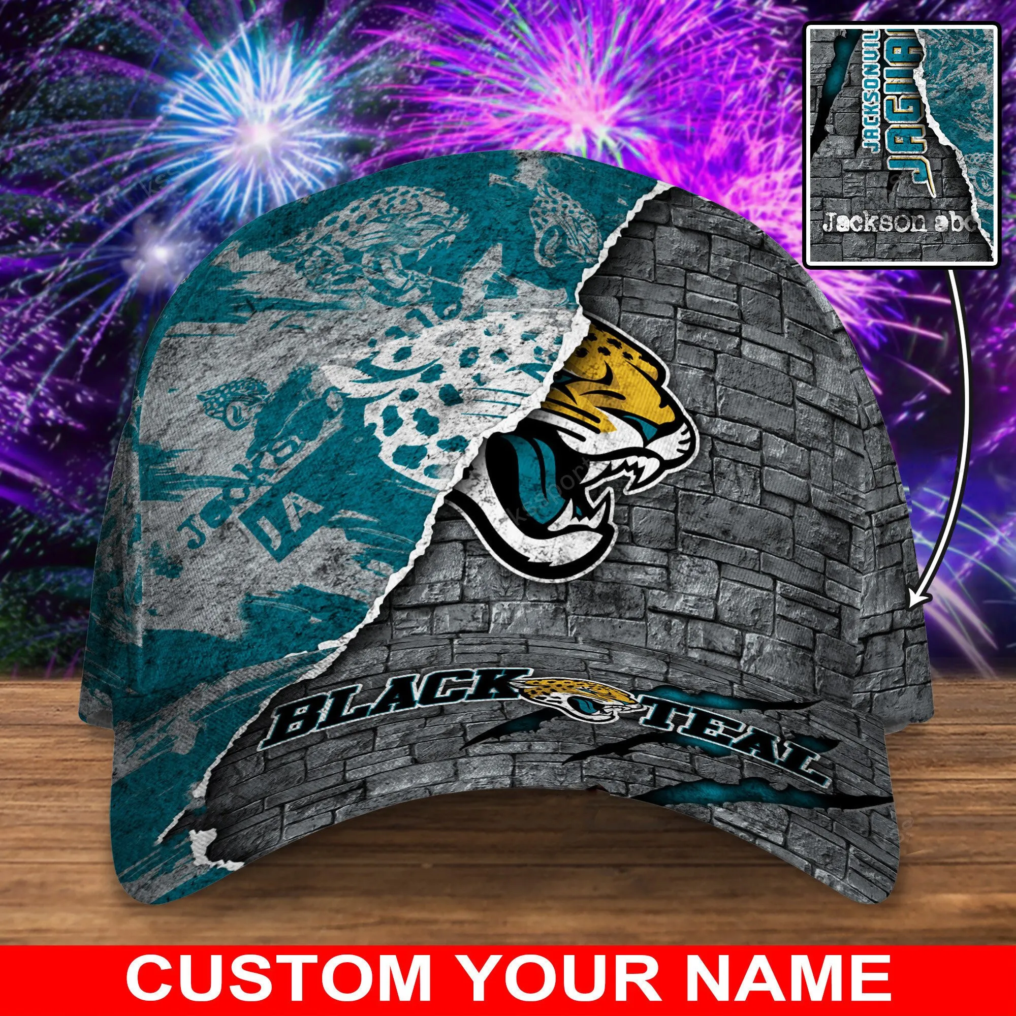 jacksonville jaguars personalized classic cap bg829 dgxq1