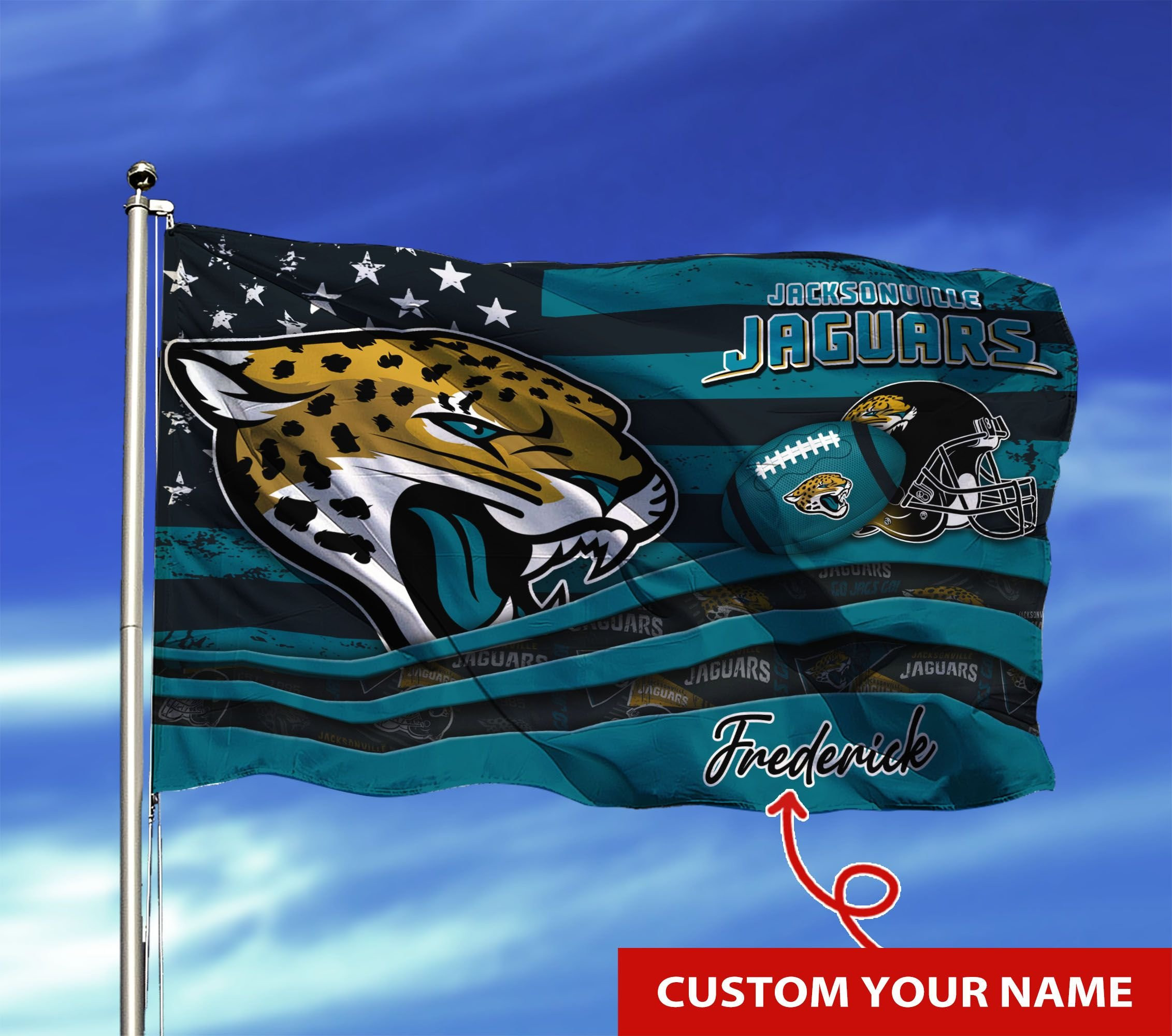 jacksonville jaguars personalized flag 14 lmjdx