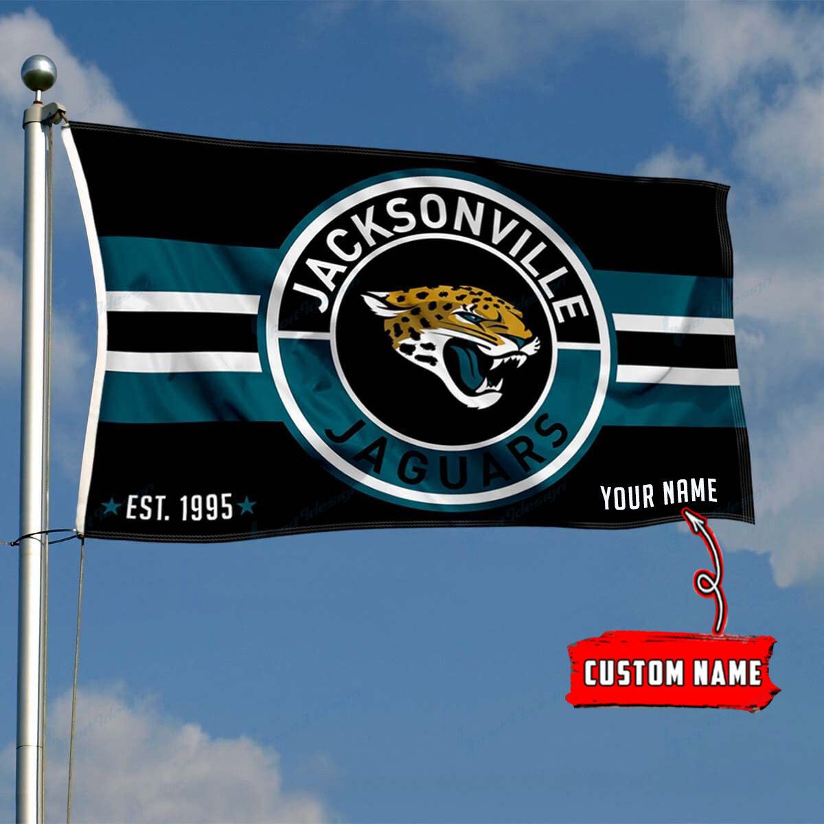 jacksonville jaguars personalized flag 181 hrvrb
