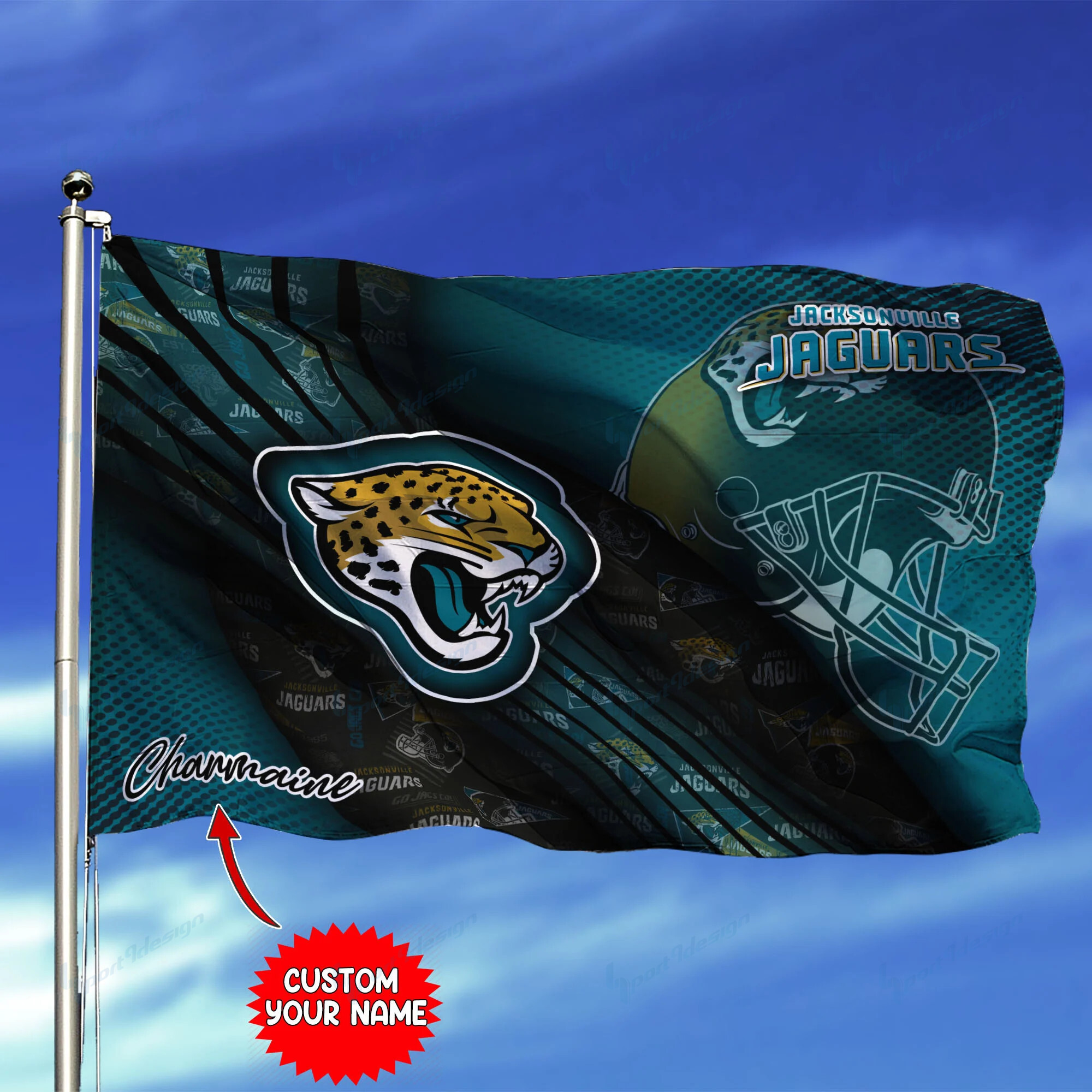 jacksonville jaguars personalized flag 220 caezc