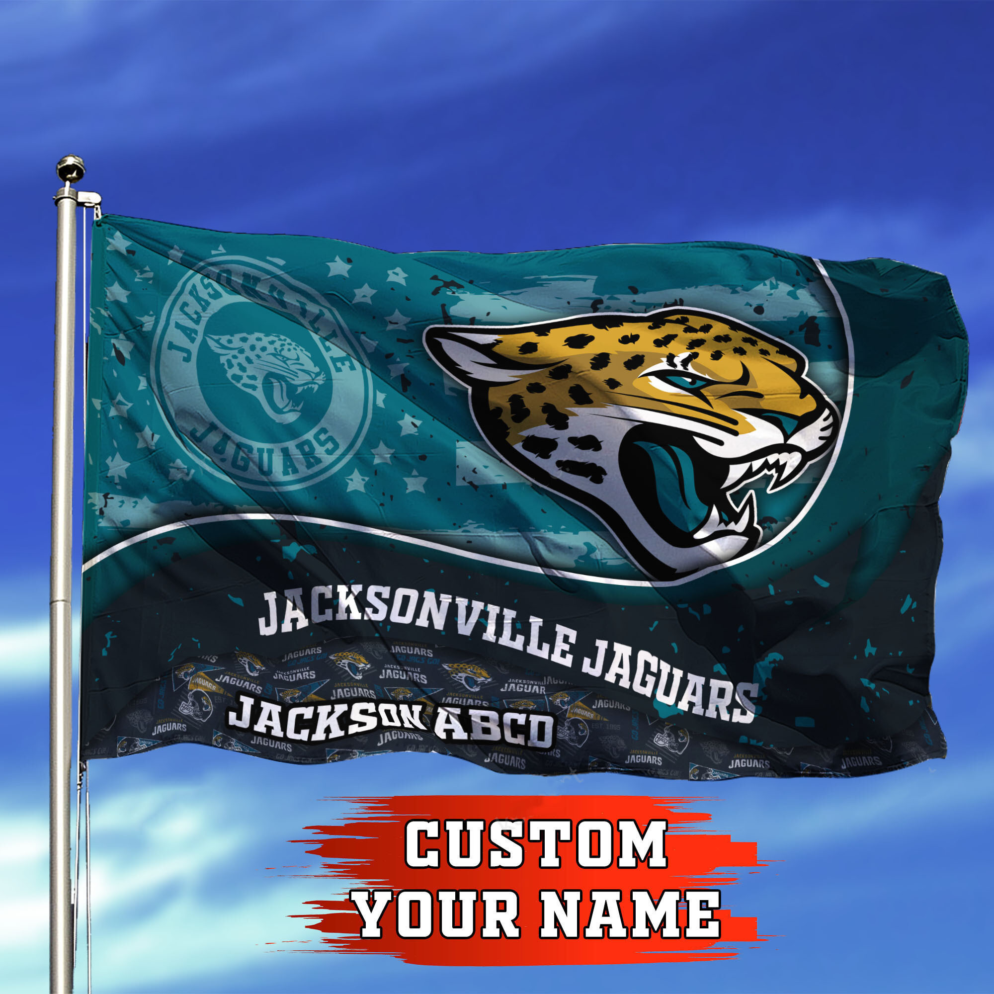 jacksonville jaguars personalized flag 319 7yzaa