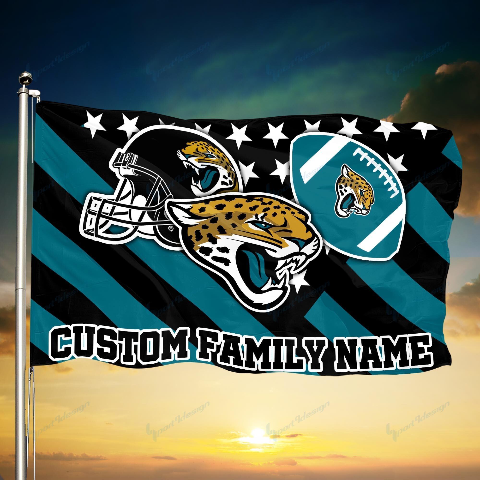 jacksonville jaguars personalized flag 78 fj4jc