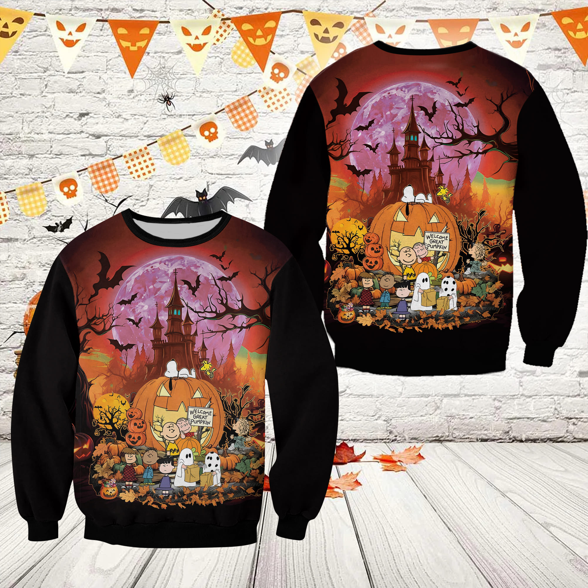 jehYIi8k Snoopy Happy Halloween Unisex Sweatshirt 2 1
