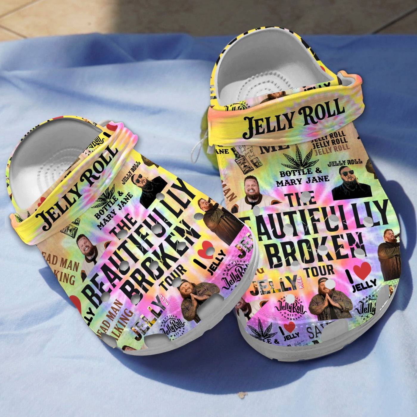 jelly roll beautifully broken tie dye clogs gok6d