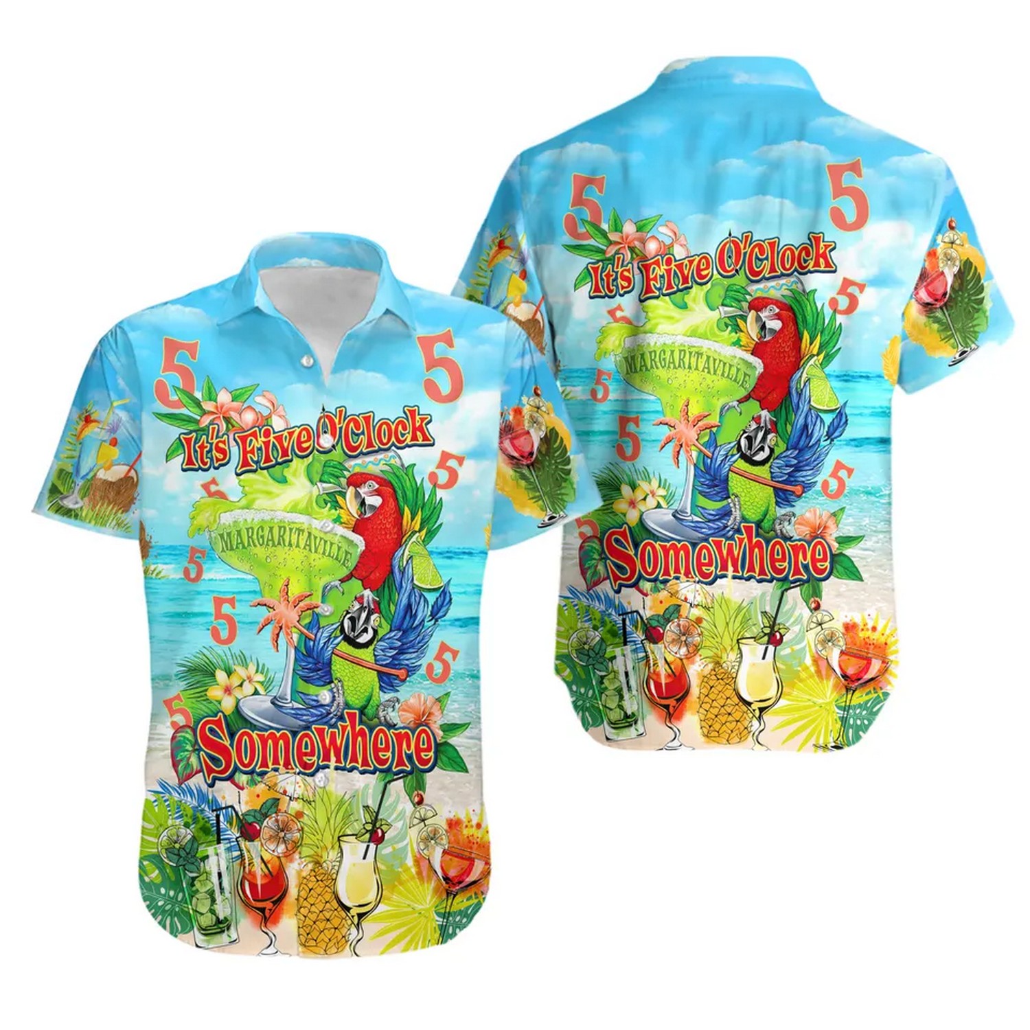 jimmy buffett somewhere hawaiian shirt ompof