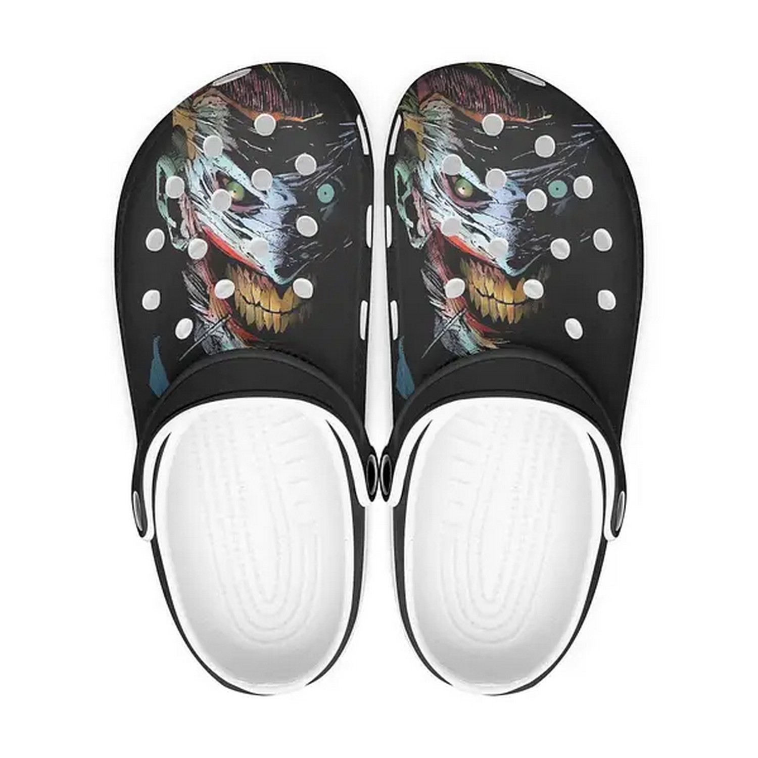 joker ghost smile clogs for kids 26 adults vetrg