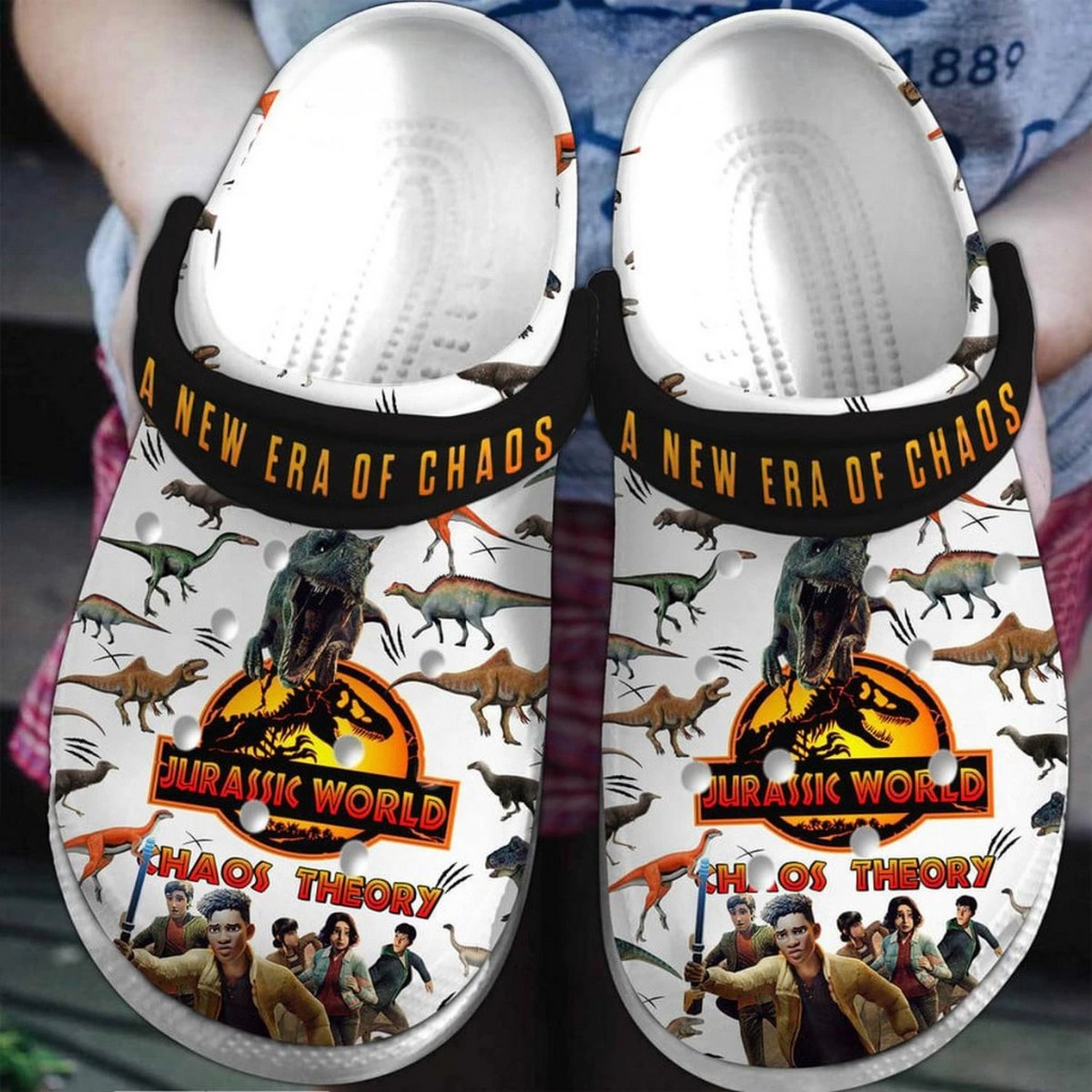 jurassic world a new era of chaos clogs for kids 26 adults bu623