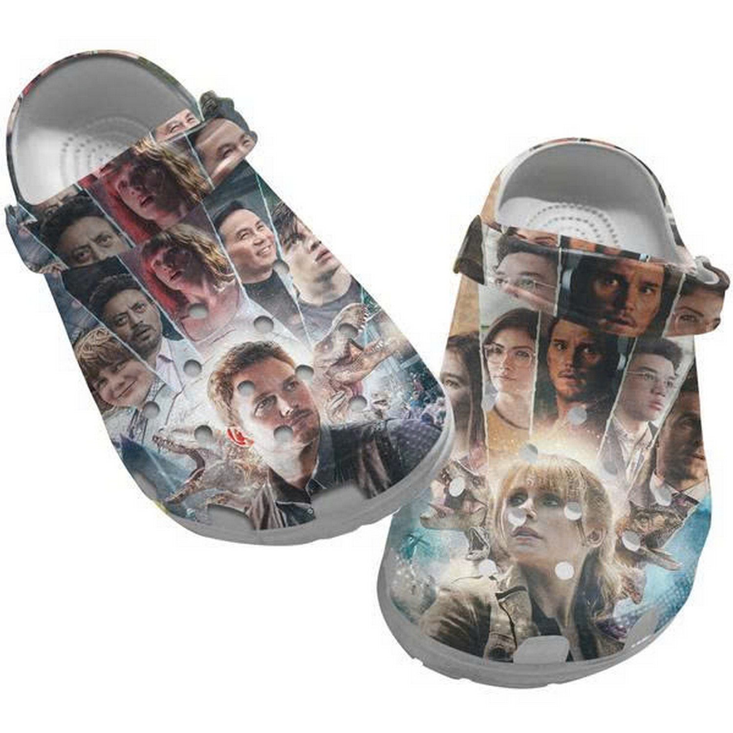 jurassic world dominion characters clogs for kids and adults 0b1zo