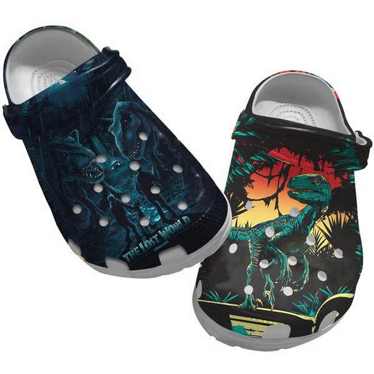 jurassic world land of dinosuar clogs for kids and adults 5sv4w