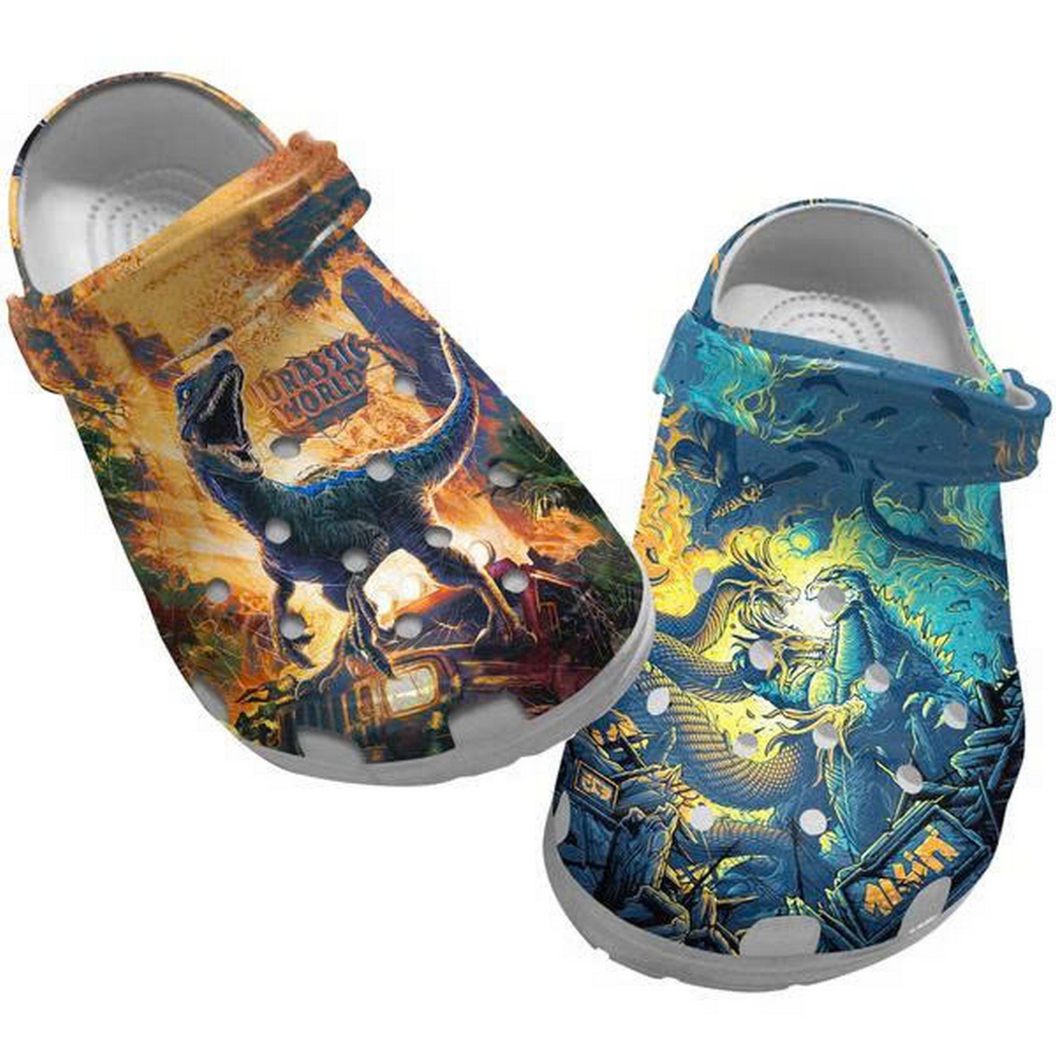 jurassic world movie giant monsters clogs for kids and adults svsbq