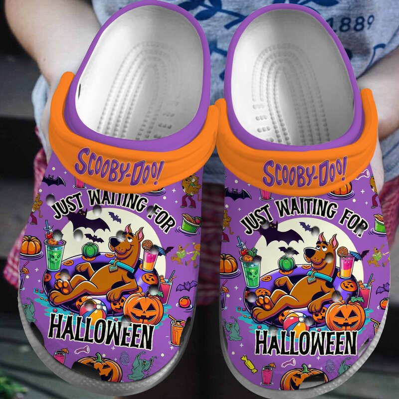 just waiting for halloween purple scooby doo clogs qtya4