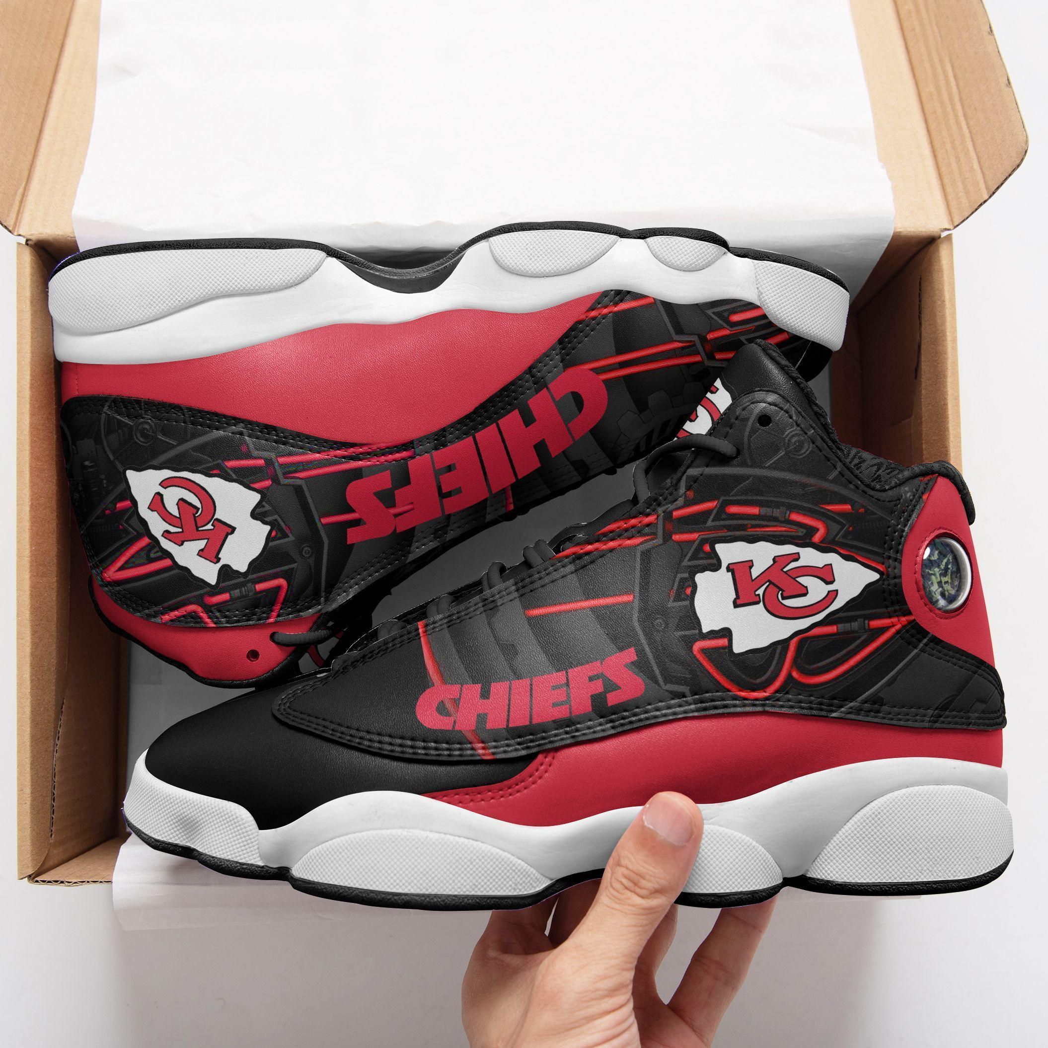 kansas city chiefs ajd13 sneakers 742 6l69k