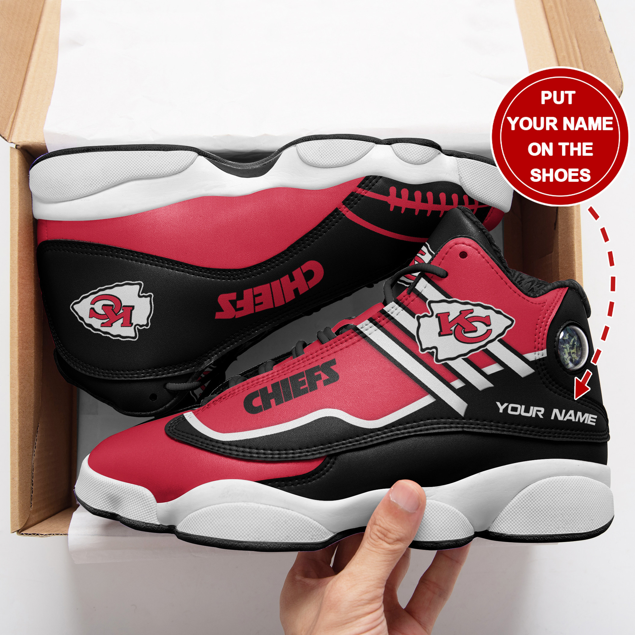 kansas city chiefs personalized ajd13 sneakers bg17 eiid4